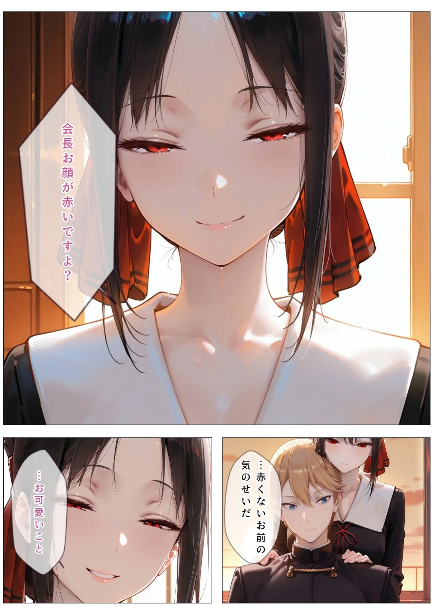 かぐや様はイカせたい〜先にイッたら負けですよ〜生徒会室で繰り広げられる絶頂頭脳戦 制服・学園もの・中出し サンプル4ページ目（スターン）