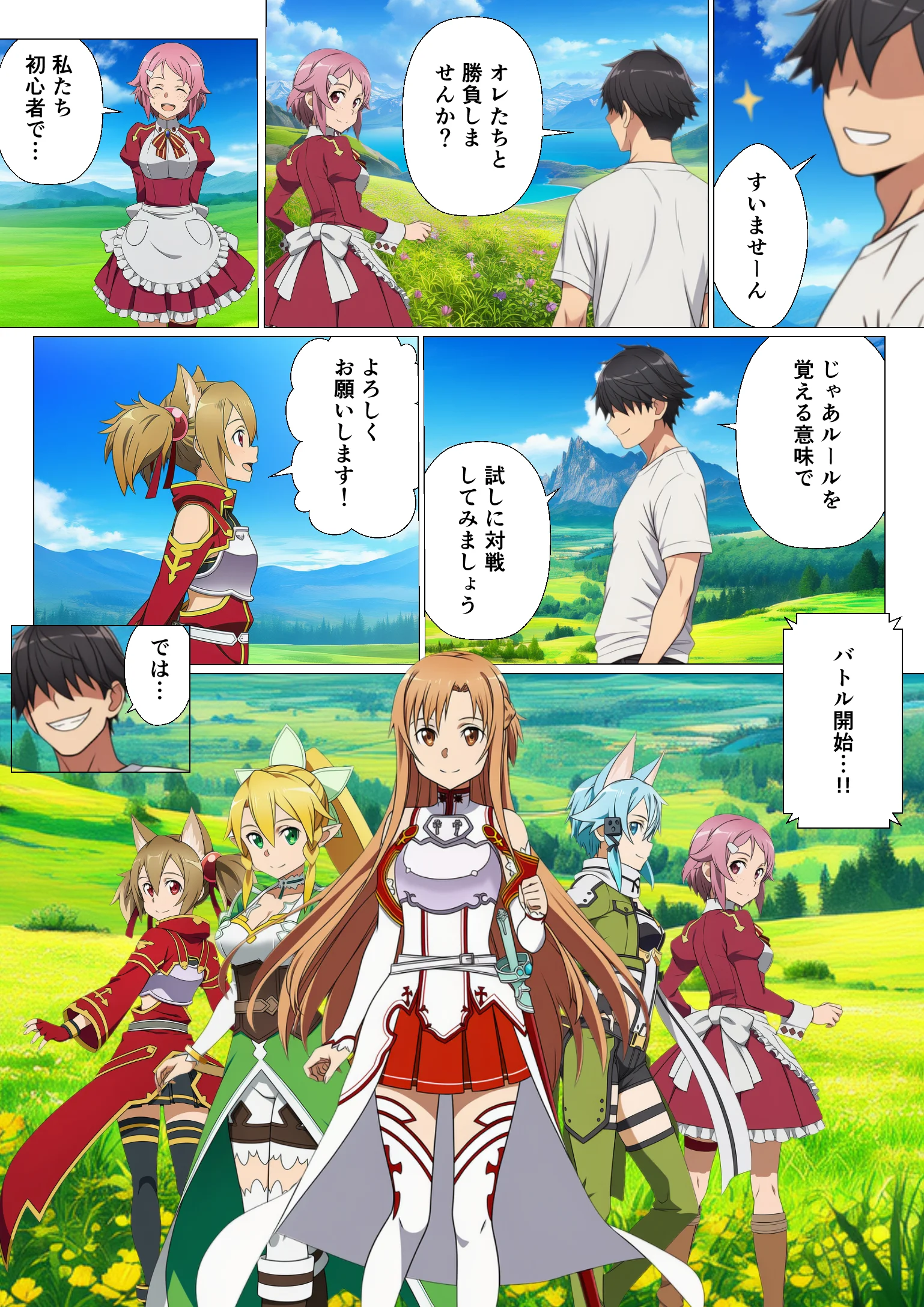 寝取られイキ我慢チャレンジ！イッたら即ハメの罰ゲームで堕ちるヒロインたち 辱め・処女・巨乳 サンプル4ページ目（サークル休館日）