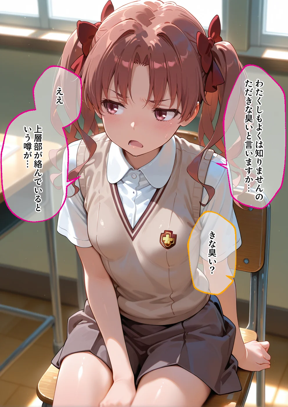 S○Xしないと即退学？ 今日から全員強●性処理部（はーと）中出しでご奉仕ポイント大量GET快楽堕ち凌●学園能力者編 制服・学園もの・乱交 サンプル2ページ目（えちち工房）
