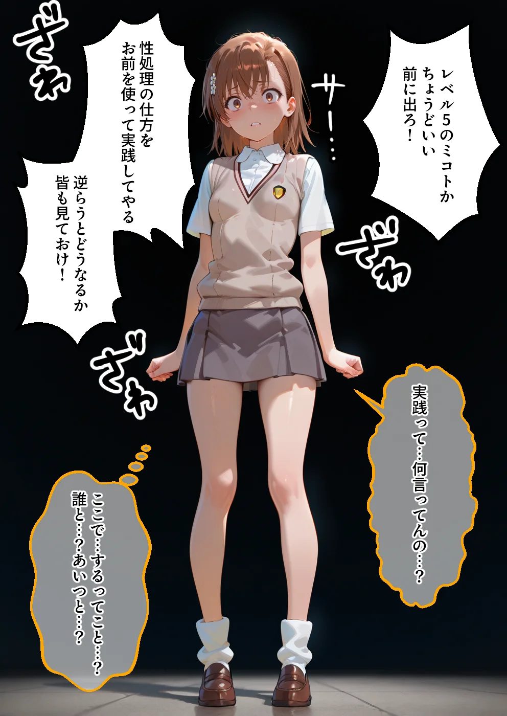 S○Xしないと即退学？ 今日から全員強●性処理部（はーと）中出しでご奉仕ポイント大量GET快楽堕ち凌●学園能力者編 制服・学園もの・乱交 サンプル12ページ目（えちち工房）
