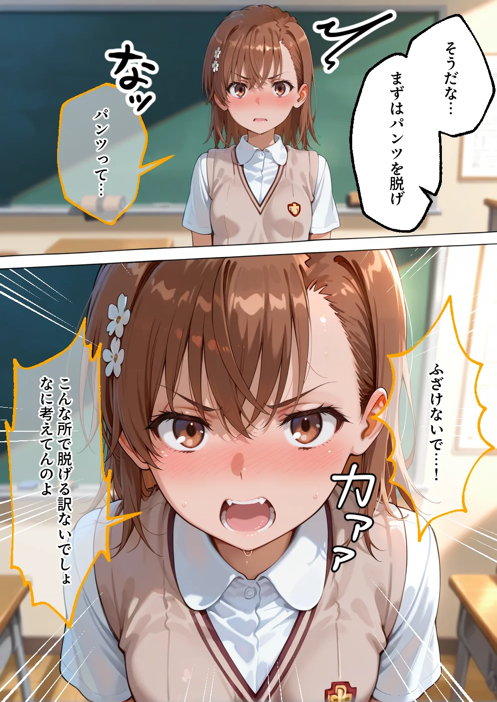 S○Xしないと即退学？ 今日から全員強●性処理部（はーと）中出しでご奉仕ポイント大量GET快楽堕ち凌●学園能力者編 制服・学園もの・乱交 サンプル14ページ目（えちち工房）