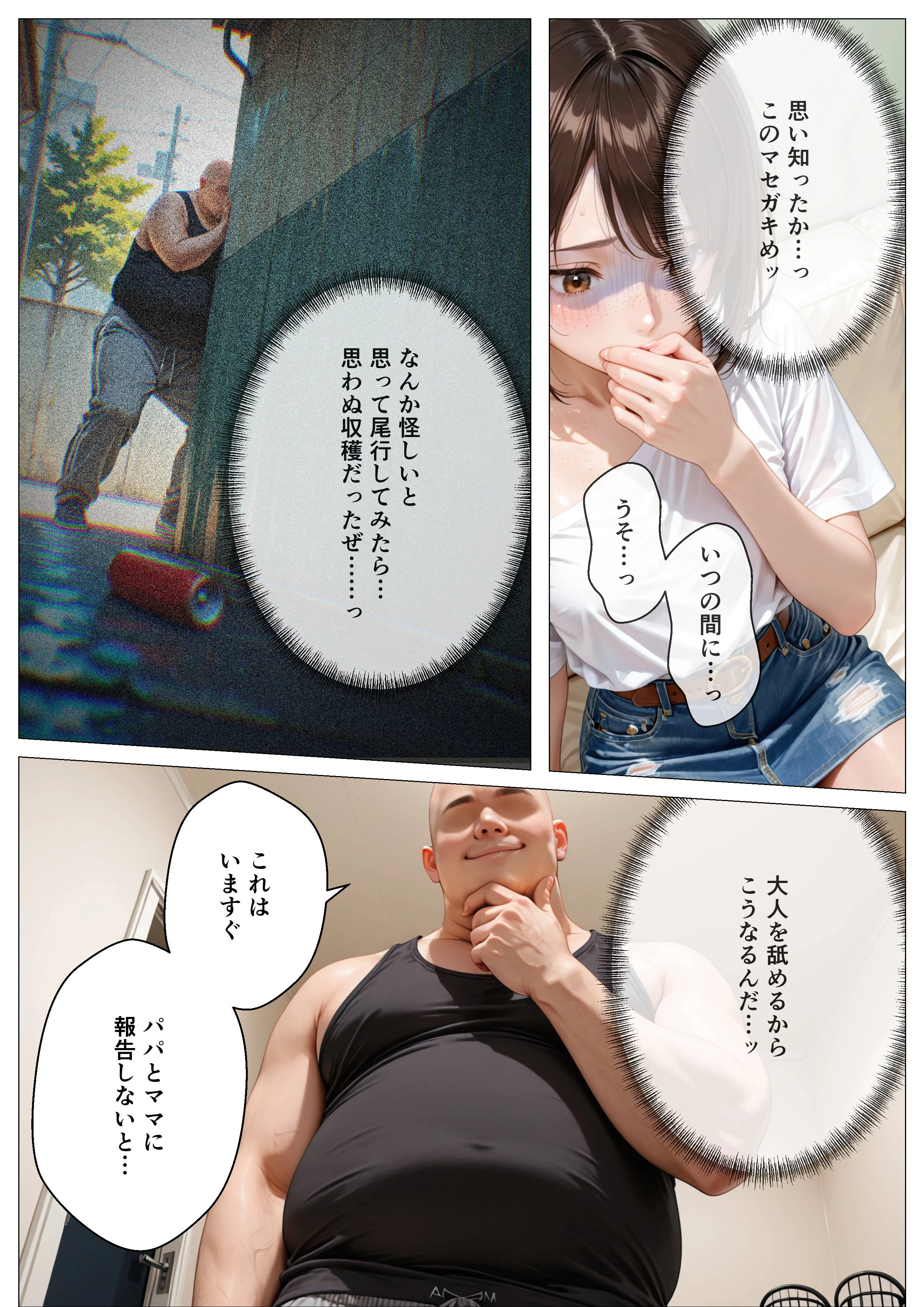 パンチラで誘惑してくるクソ生意気なそばかす姪っ子の弱みを握り調教した話 辱め・痴女・中出し サンプル11ページ目（オナット製造）