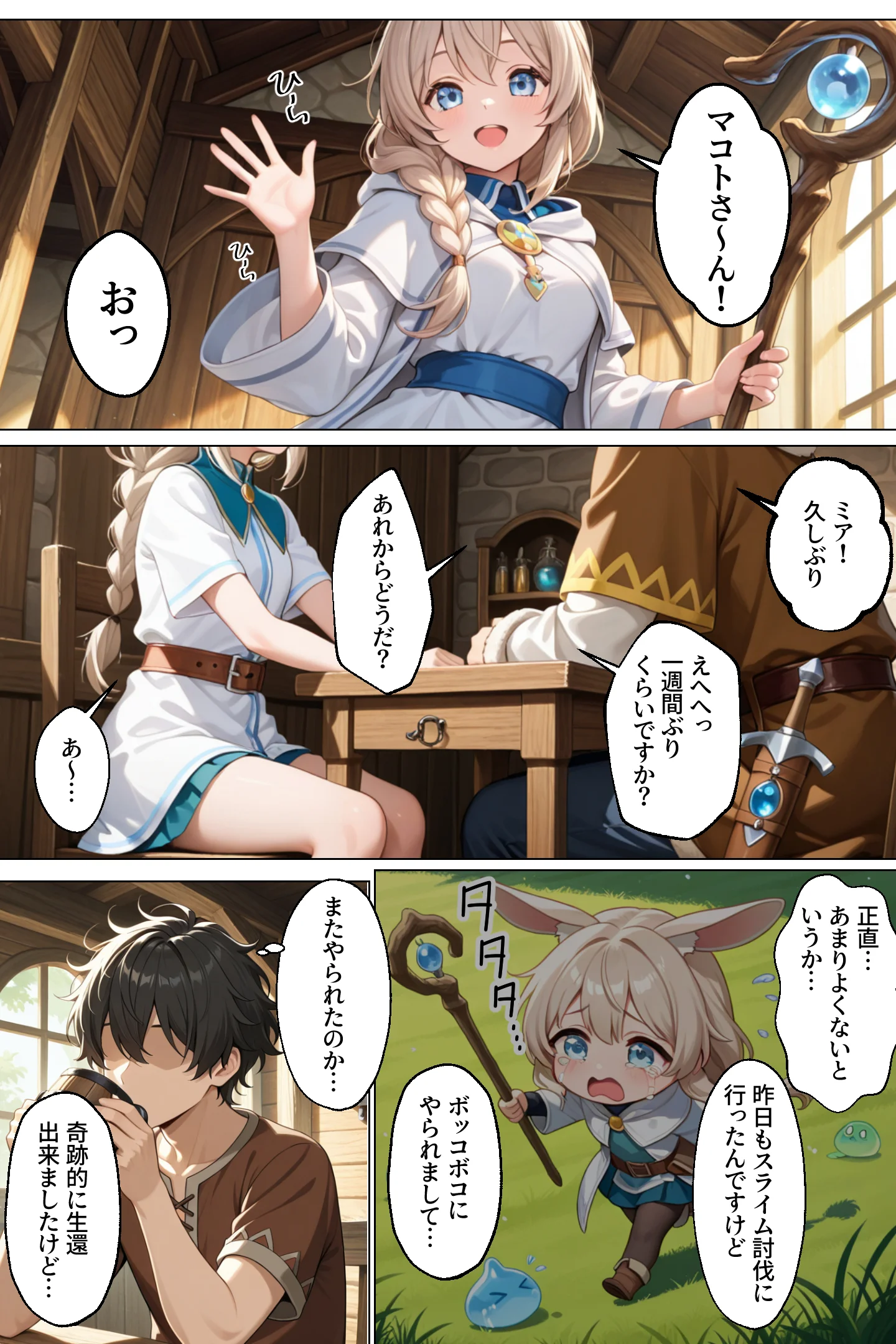 童貞転生 〜異世界転生した俺のスキルが性虜だった件〜2話 ファンタジー・中出し・フェラ サンプル13ページ目（エロテロ本舗）