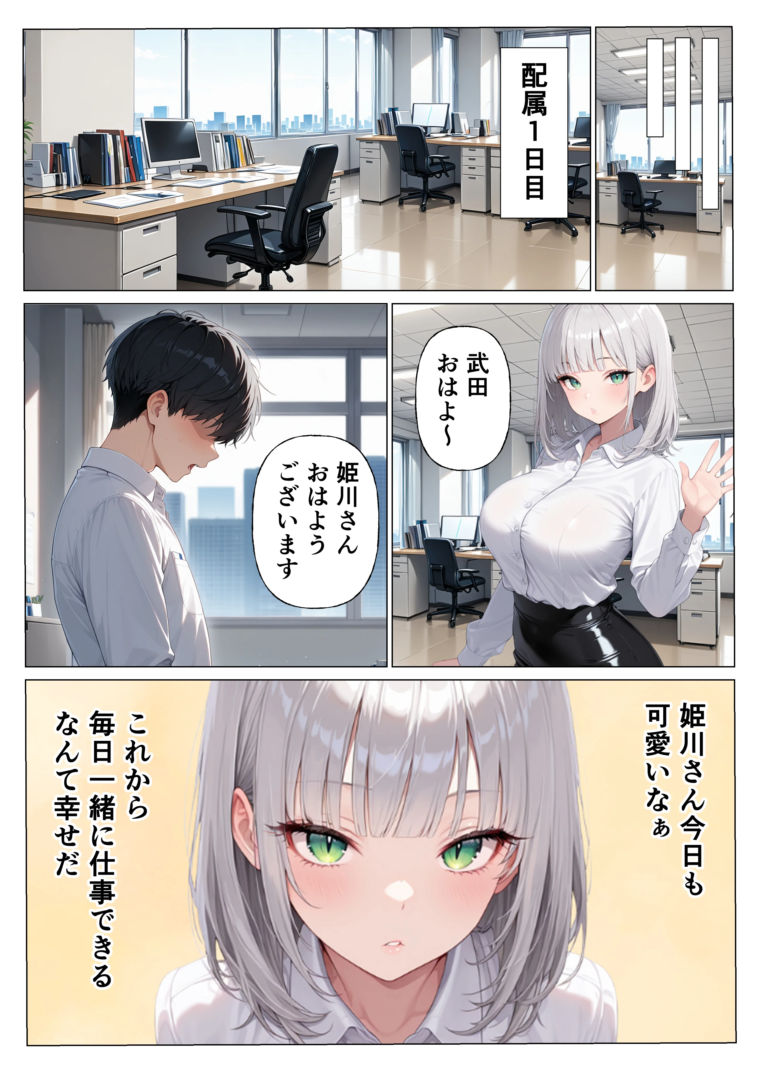 ダウナー系OLと童貞陰キャが媚薬で潮吹き絶頂セックスした話 ギャル・巨乳・ミニスカ サンプル5ページ目（バナナとまんごー）