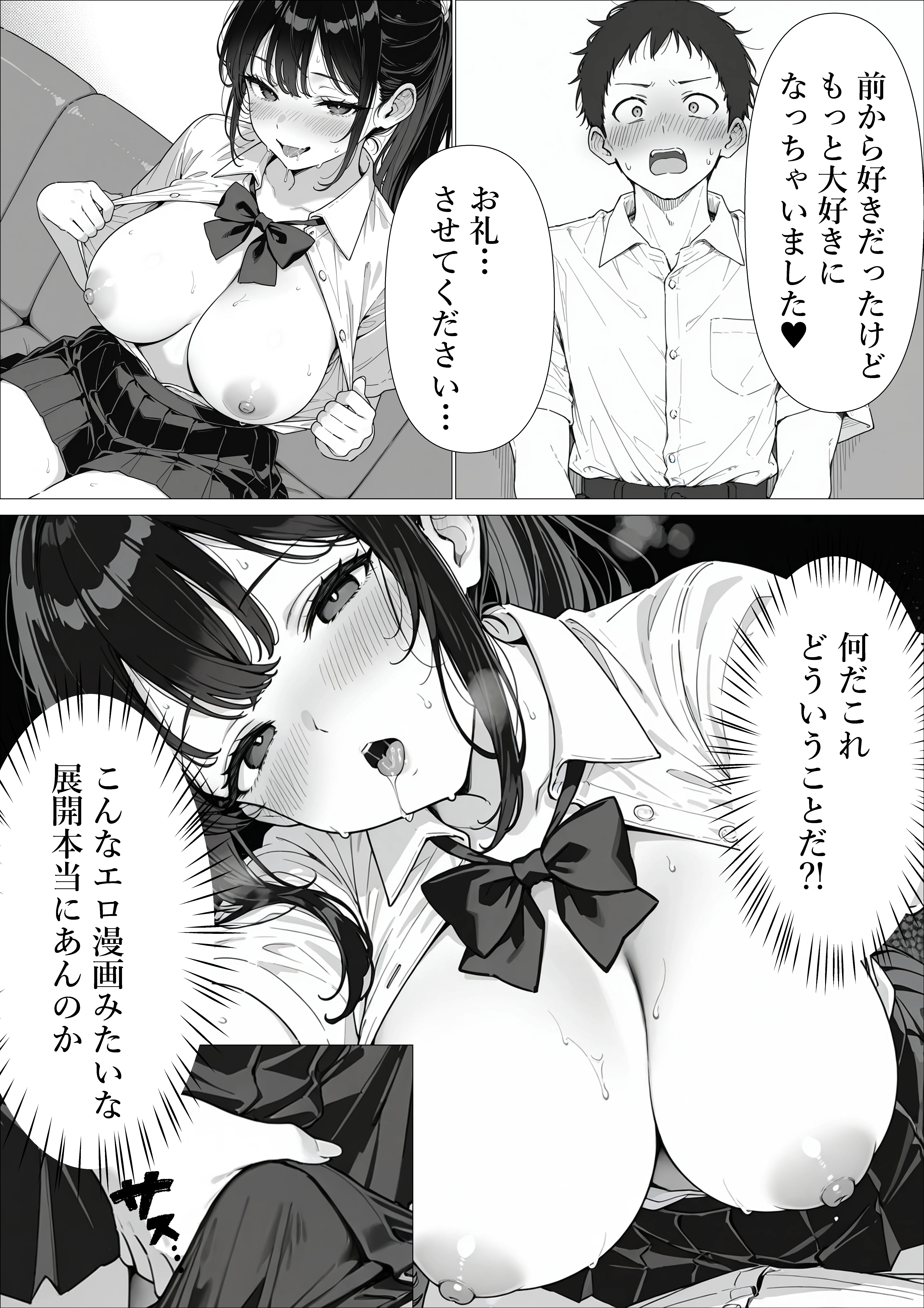 担任の生徒（黒髪清楚爆乳）助けたらお礼に搾精されまくった話 制服・学園もの・巨乳 サンプル11ページ目（ぷにぱんまん）