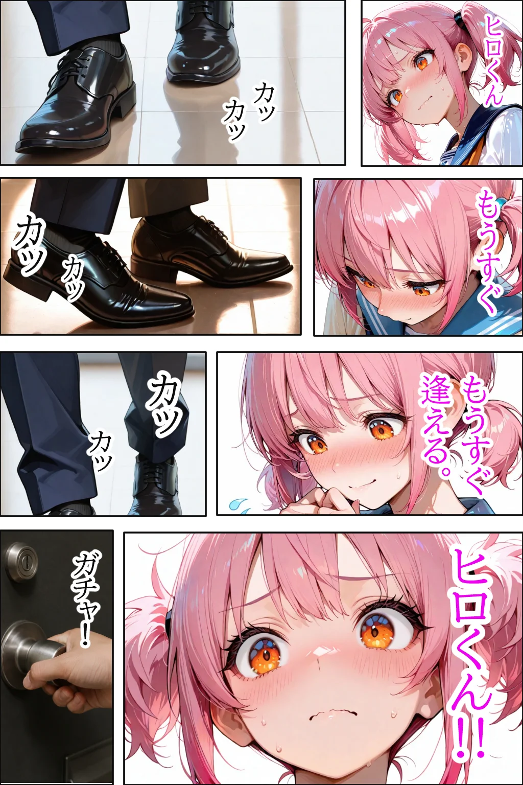 2ヵ月セックスレス濡れパンのセックス 中出し口内射精顔射させる？お話し クンニ・制服・中出し サンプル8ページ目（JKカーニバル）