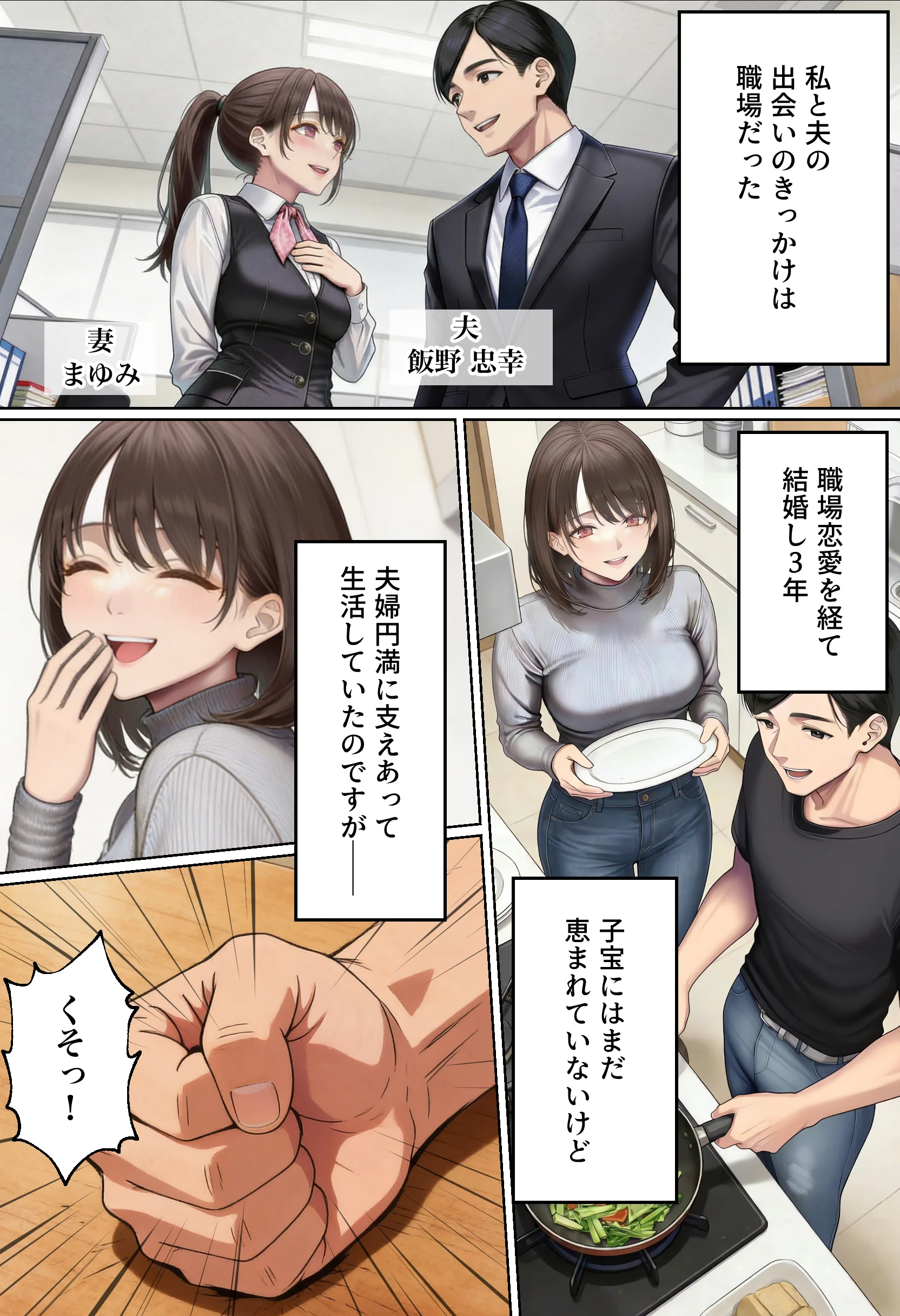 【NTR】「下着モデルのはずだったのに…」〜人妻は旦那の上司に快楽堕ちする〜 辱め・人妻・主婦・巨乳 サンプル2ページ目（人妻専科）