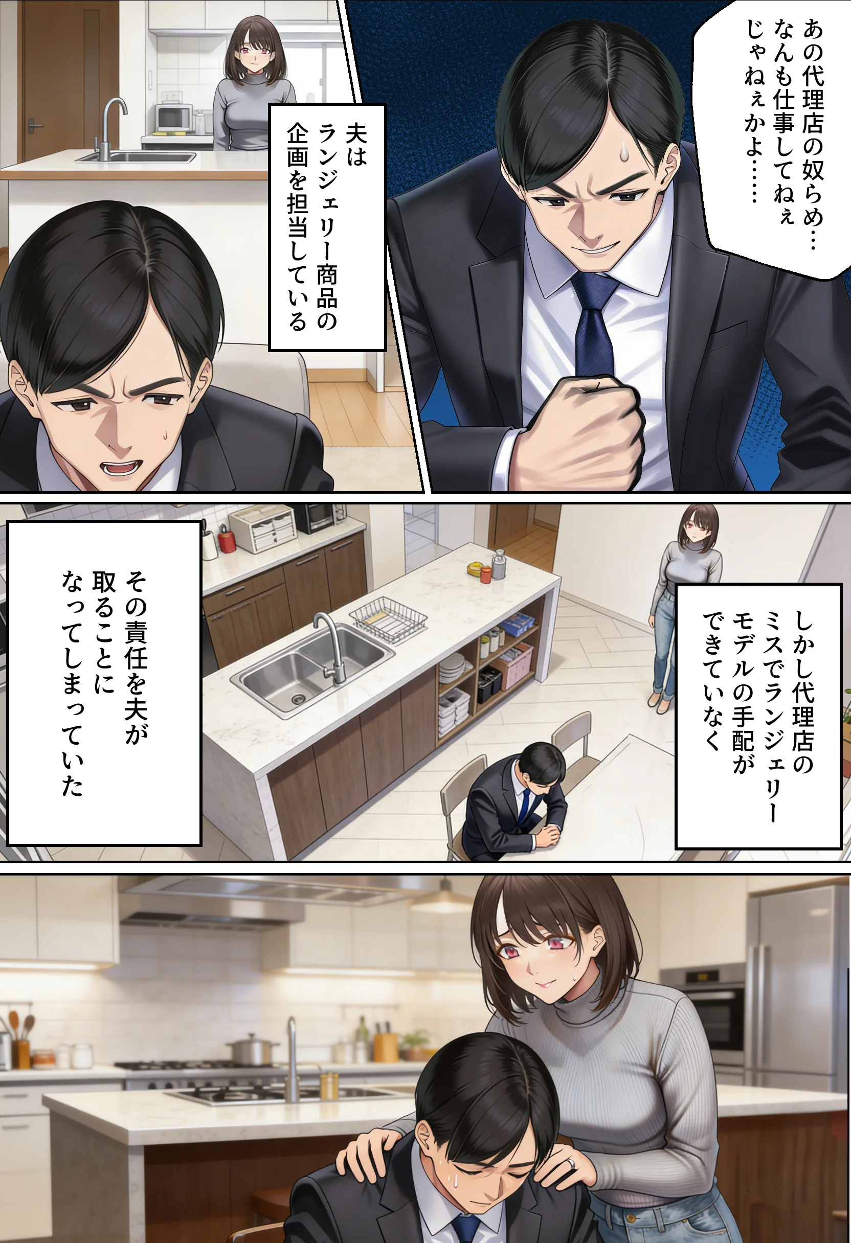 【NTR】「下着モデルのはずだったのに…」〜人妻は旦那の上司に快楽堕ちする〜 辱め・人妻・主婦・巨乳 サンプル3ページ目（人妻専科）