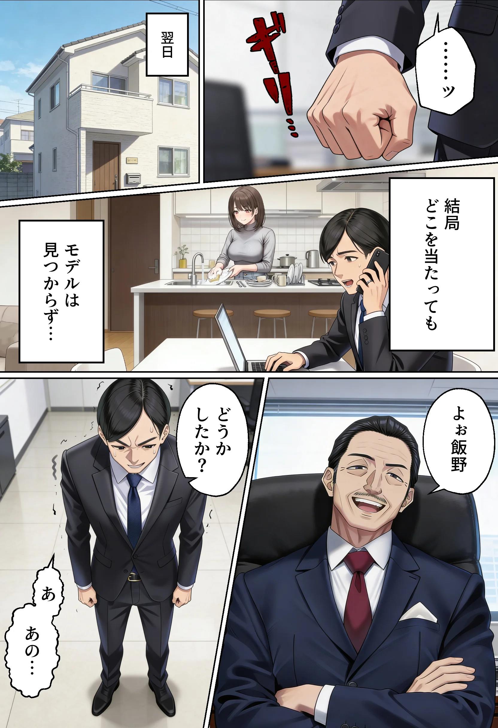 【NTR】「下着モデルのはずだったのに…」〜人妻は旦那の上司に快楽堕ちする〜 辱め・人妻・主婦・巨乳 サンプル7ページ目（人妻専科）