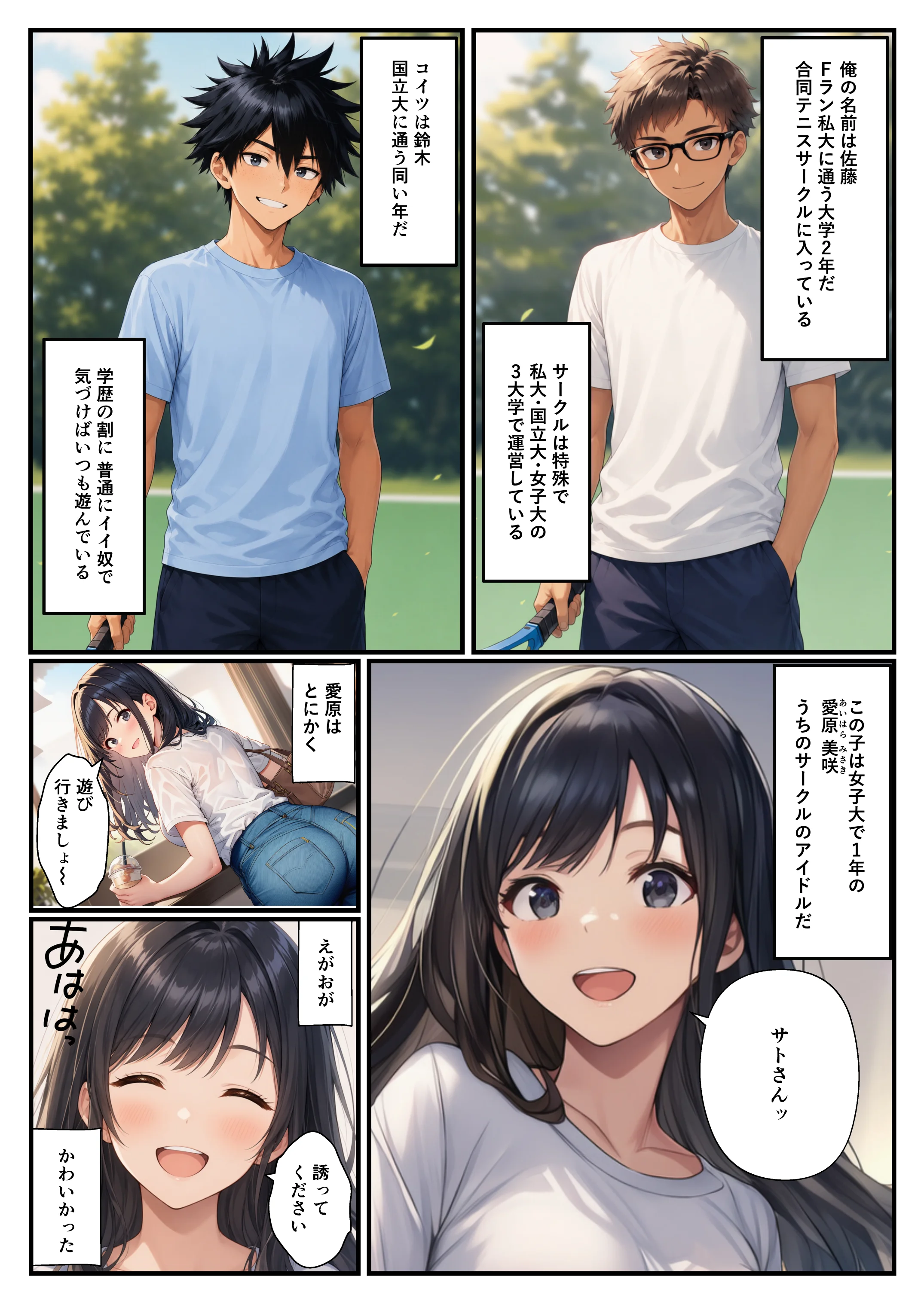清楚系後輩が親友に目の前で寝取られる話〜見られて興奮する淫らな性癖に目覚めて〜 恋愛・寝取り・寝取られ・NTR・後輩 サンプル1ページ目（ヌキどころ）