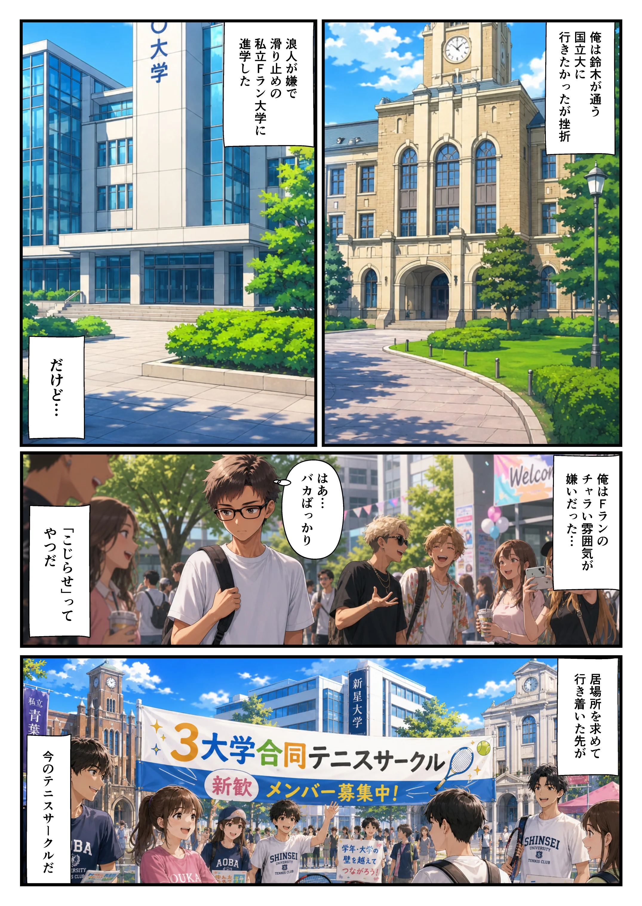 清楚系後輩が親友に目の前で寝取られる話〜見られて興奮する淫らな性癖に目覚めて〜 恋愛・寝取り・寝取られ・NTR・後輩 サンプル2ページ目（ヌキどころ）