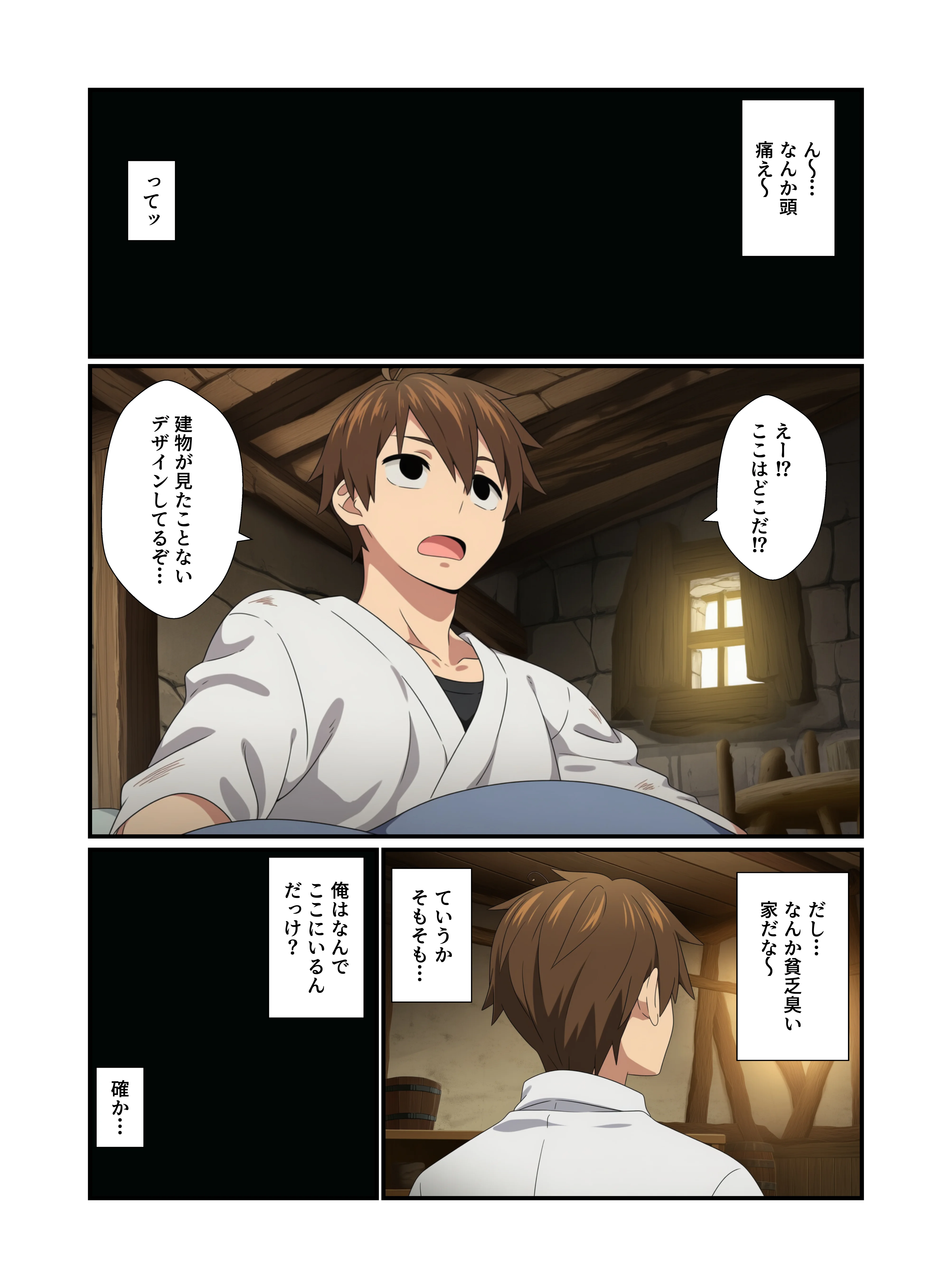 転生したら性○隷化したオナホ3姉妹とハーレム三昧できた話 羞恥・巨乳・乱交 サンプル1ページ目（むちか堂）