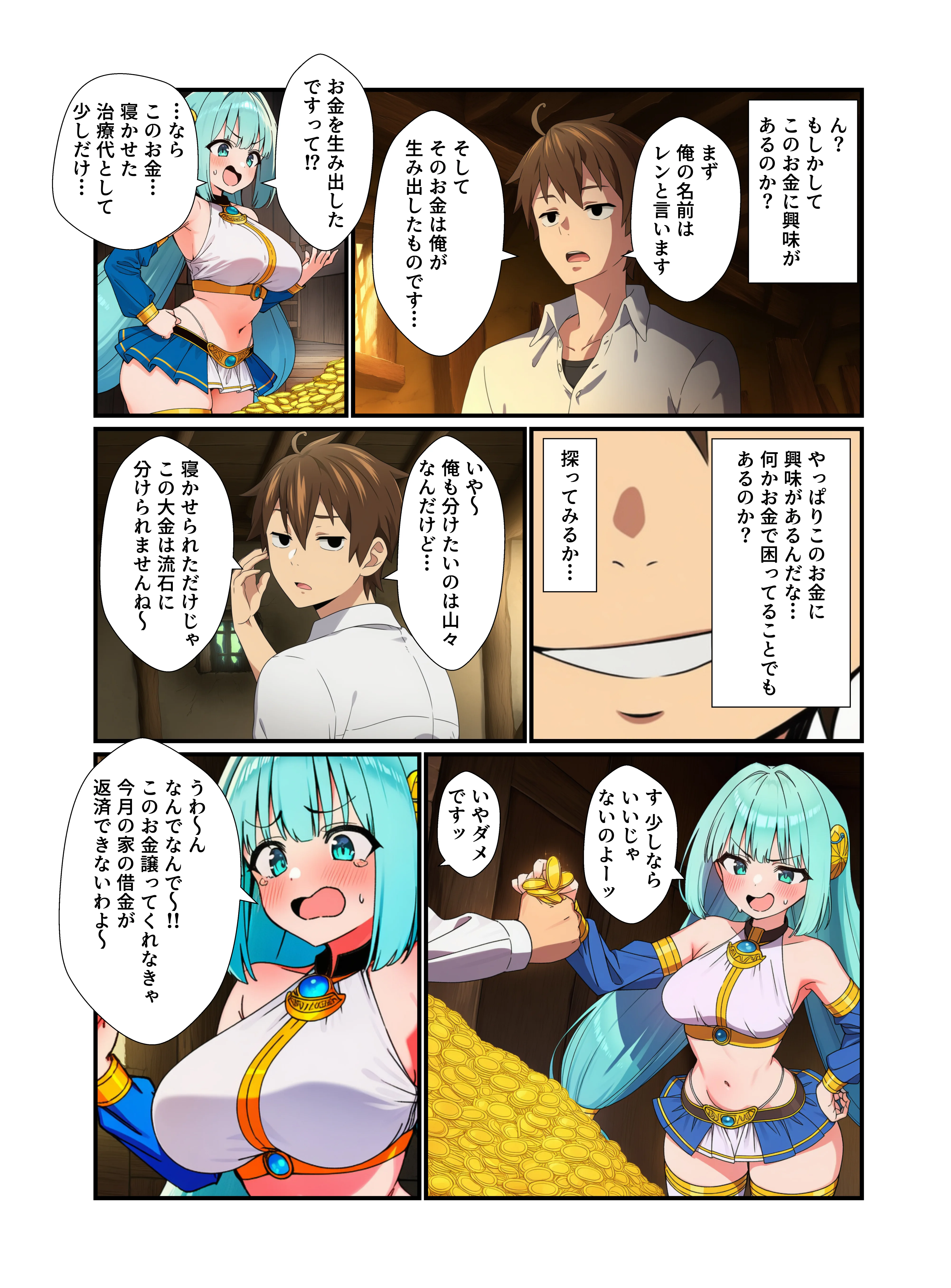 転生したら性○隷化したオナホ3姉妹とハーレム三昧できた話 羞恥・巨乳・乱交 サンプル5ページ目（むちか堂）