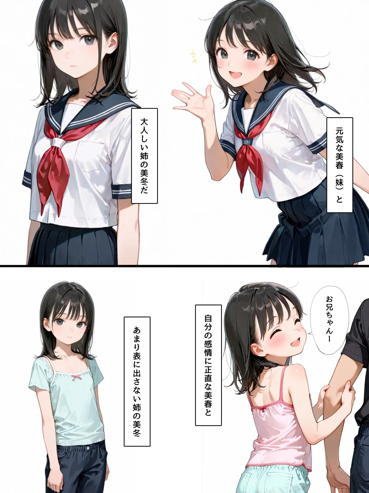 双子の妹が兄離れしてくれない 制服・処女・近親相姦 サンプル4ページ目（チョコラッテ）