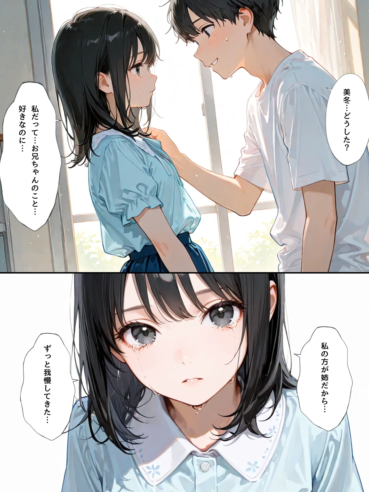 双子の妹が兄離れしてくれない 制服・処女・近親相姦 サンプル6ページ目（チョコラッテ）