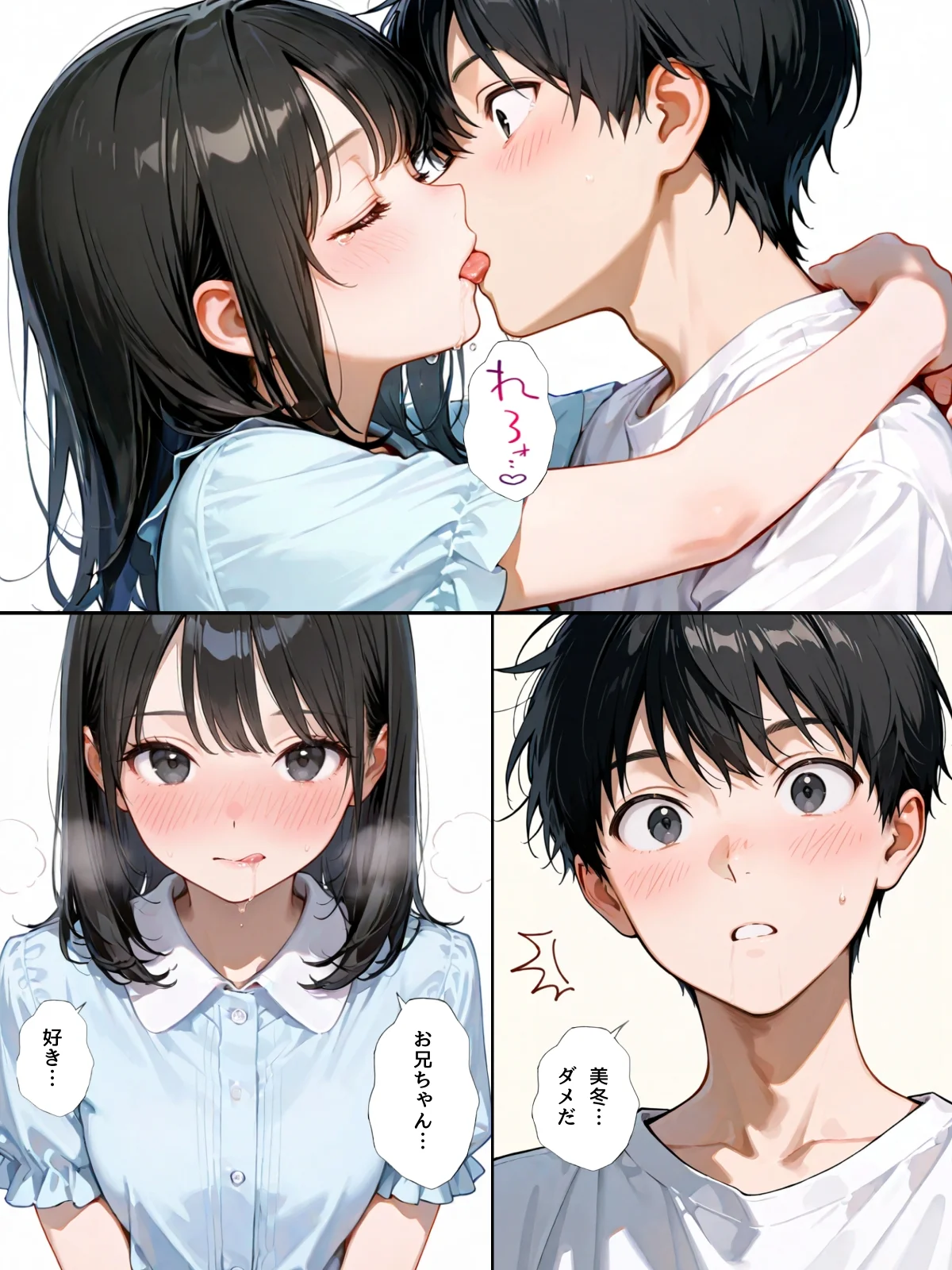 双子の妹が兄離れしてくれない 制服・処女・近親相姦 サンプル10ページ目（チョコラッテ）