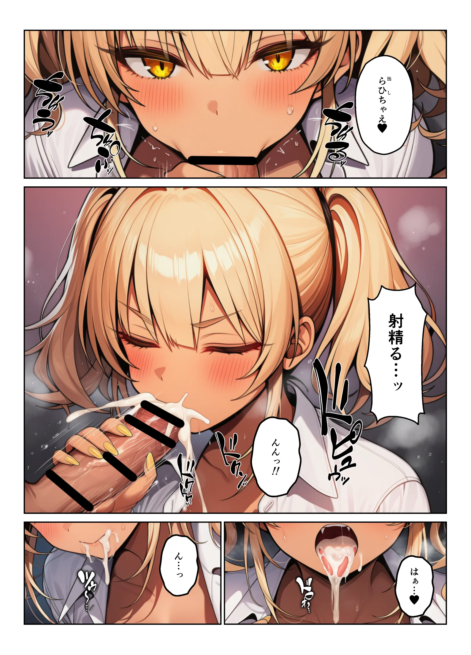 ギャル×幼馴染とハーレムになりました 制服・ギャル・幼なじみ サンプル18ページ目（ヌキっぱなし）