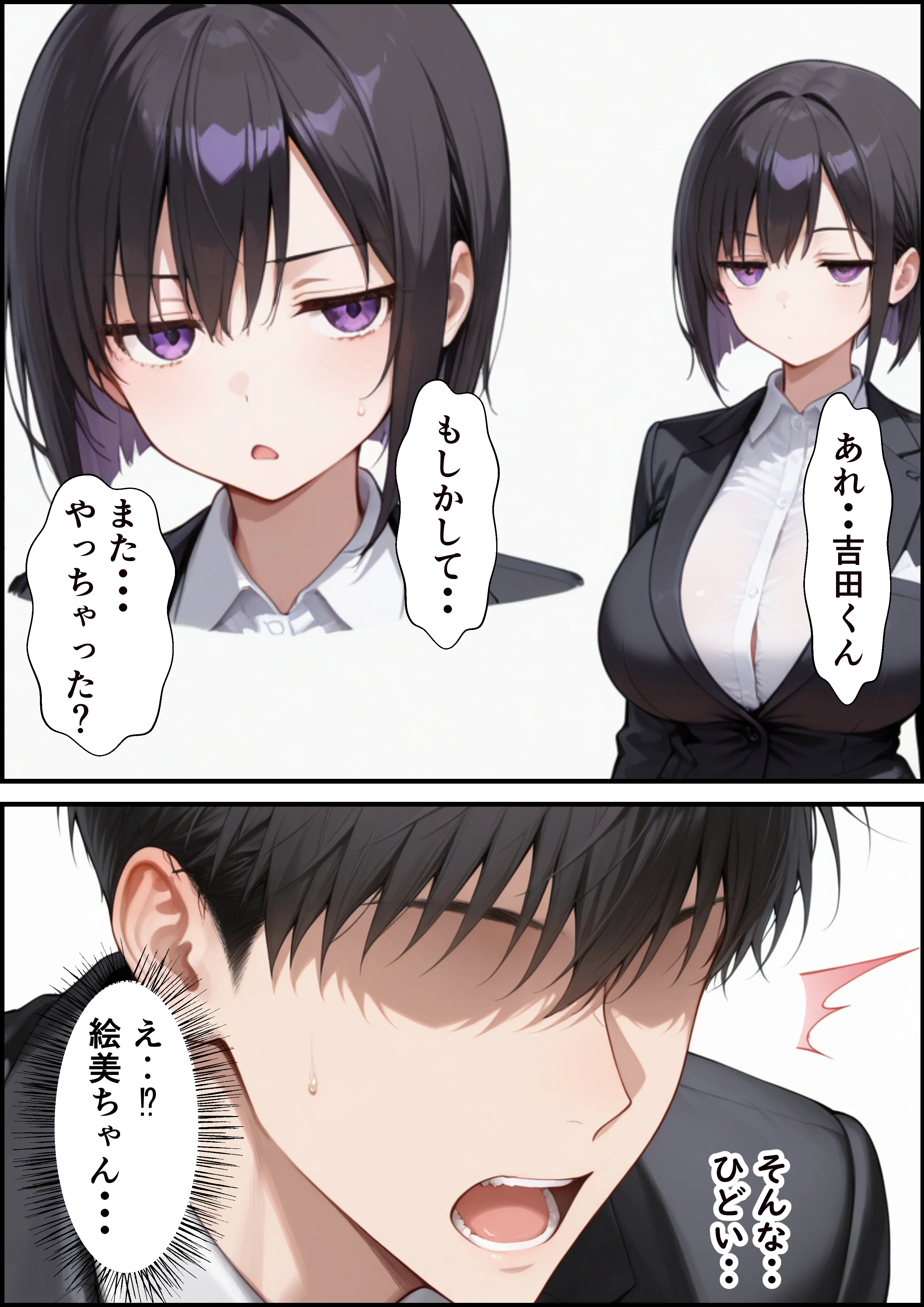同期のジト目OLに媚薬スプレー使って生ハメSEXメス堕ちさせた話 OL・巨乳・ツンデレ サンプル9ページ目（ビッチ女子校生）