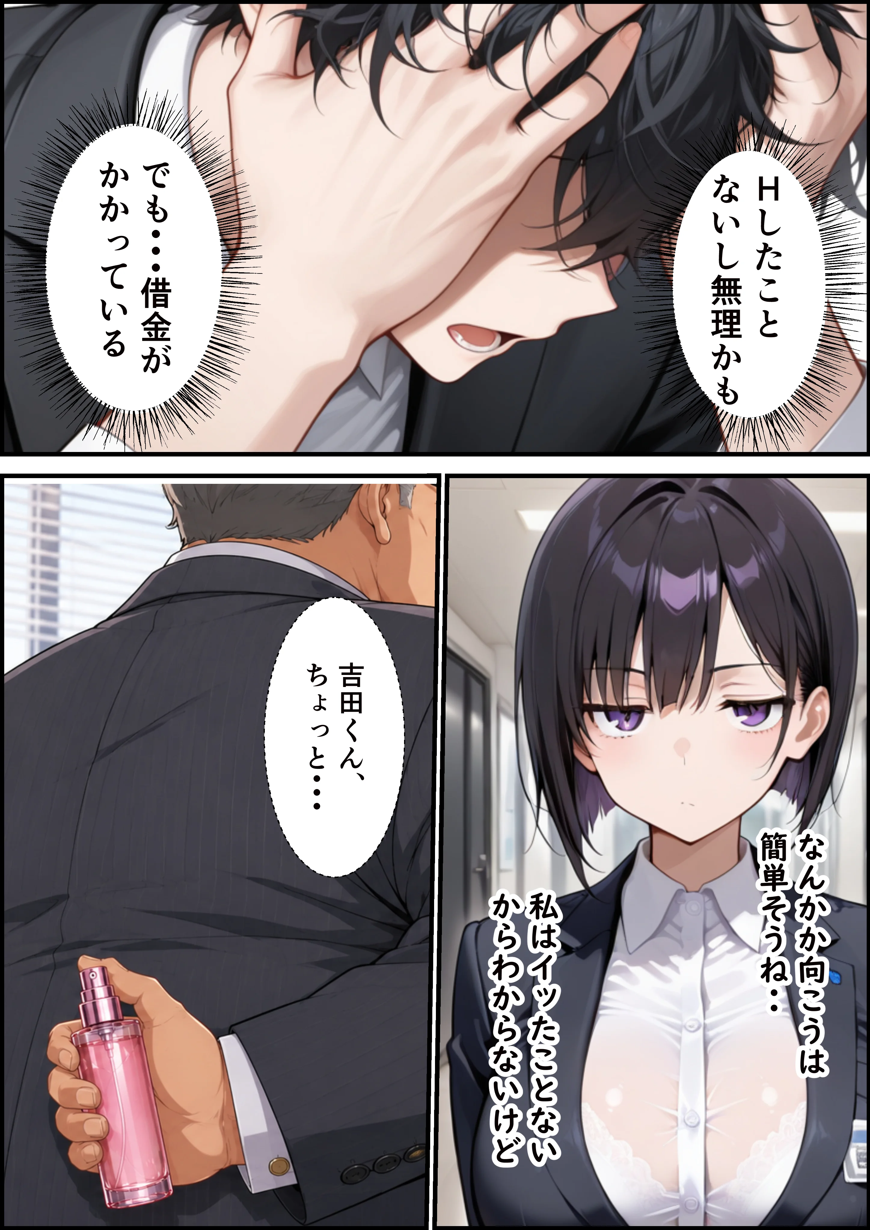 同期のジト目OLに媚薬スプレー使って生ハメSEXメス堕ちさせた話 OL・巨乳・ツンデレ サンプル12ページ目（ビッチ女子校生）
