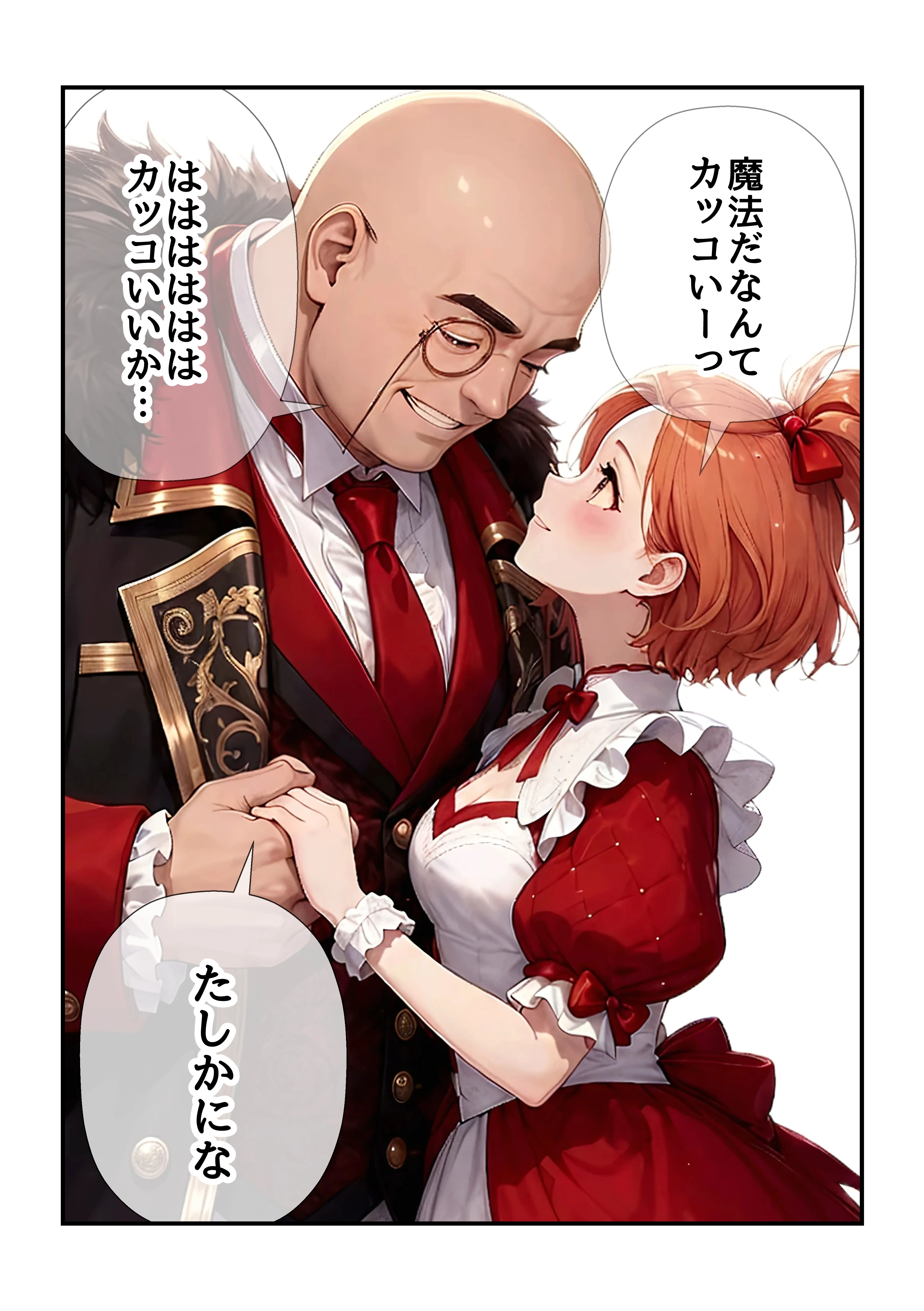 偽孫娘3姉妹〜ブサイクじじいの魔法でイケナイ子作り〜 処女・お嬢様・令嬢・巨乳 サンプル23ページ目（うるわし校房）