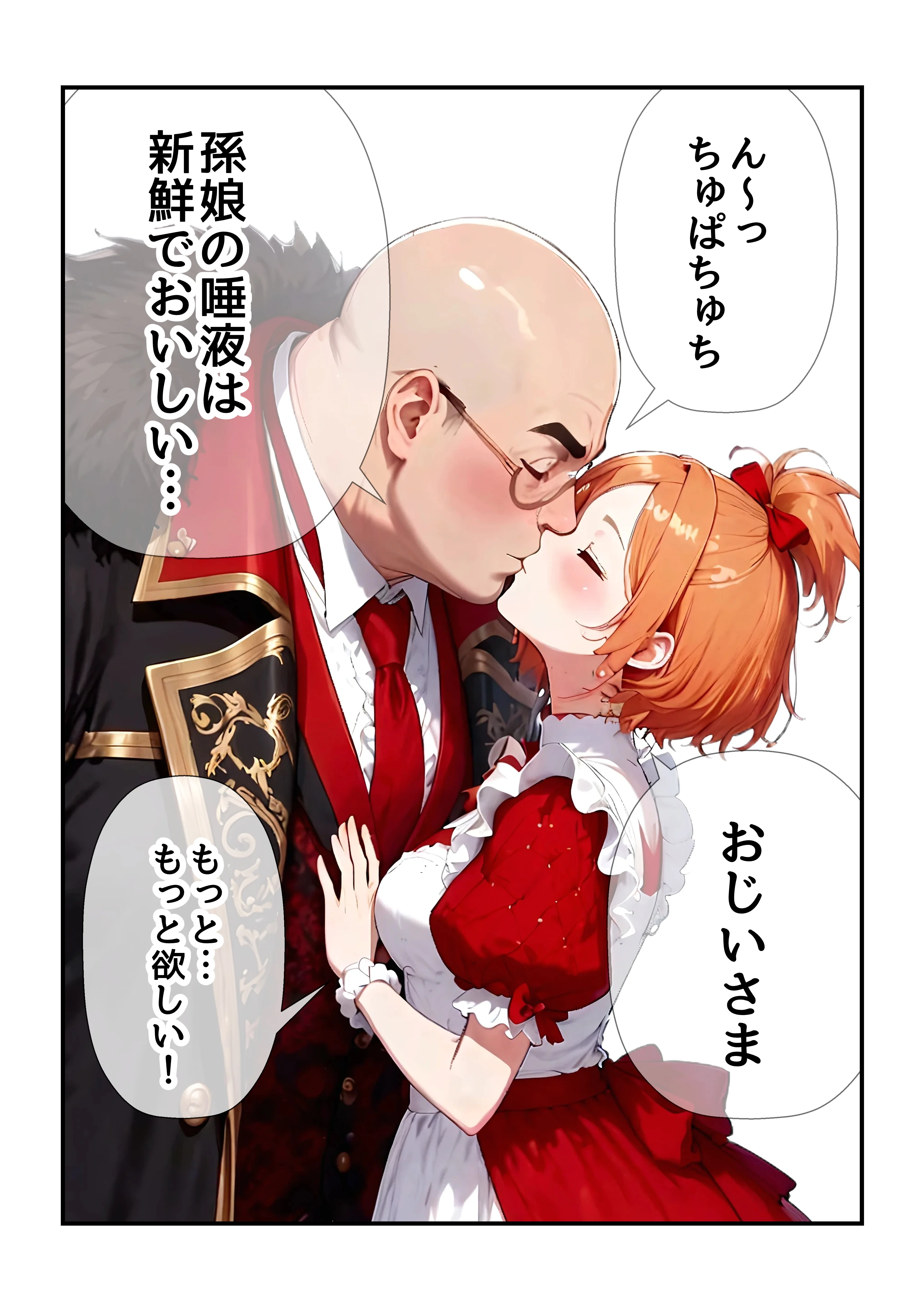 偽孫娘3姉妹〜ブサイクじじいの魔法でイケナイ子作り〜 処女・お嬢様・令嬢・巨乳 サンプル26ページ目（うるわし校房）