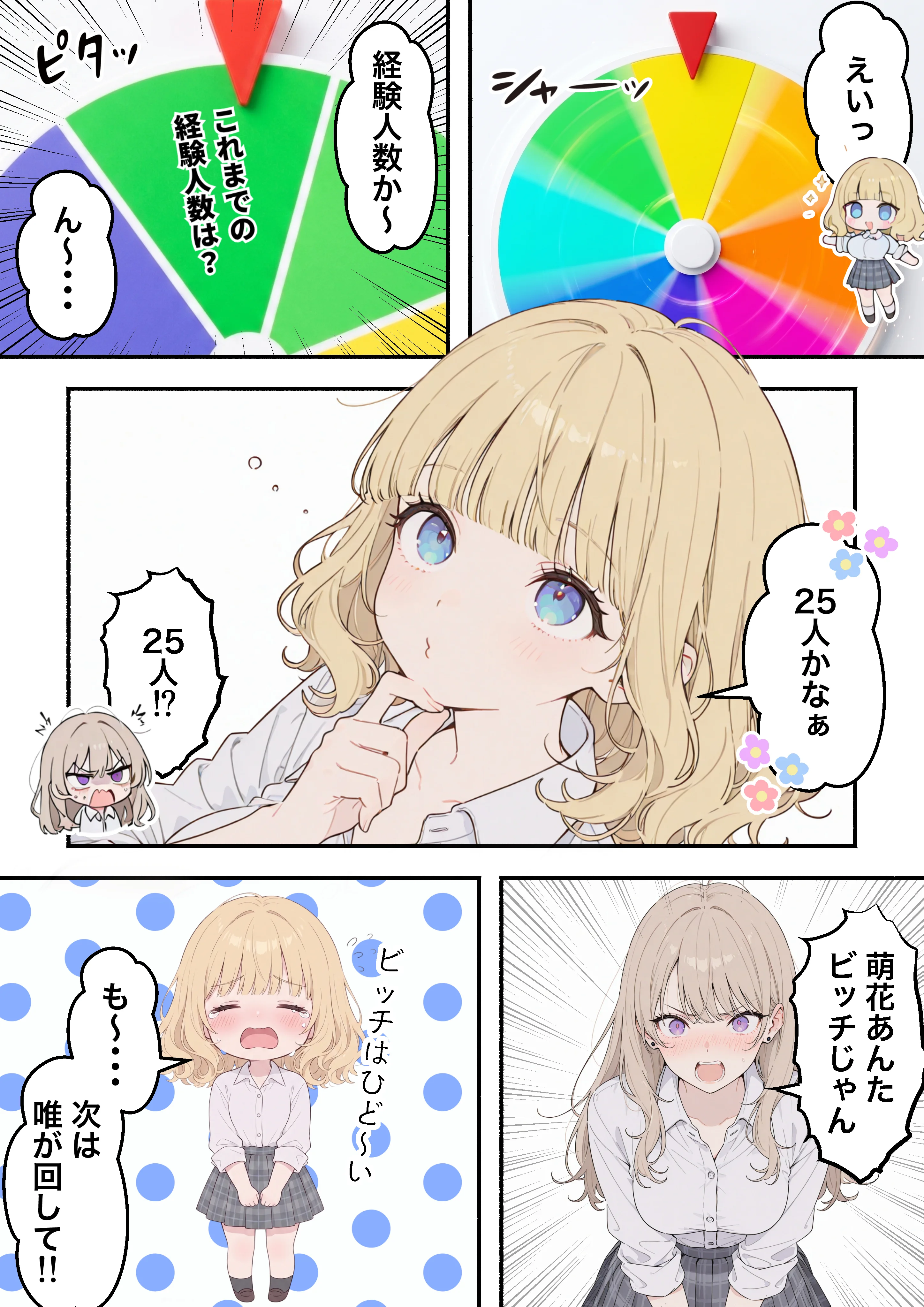 童貞陰キャの僕がクラスのトップカーストギャルとえちえちルーレットでハーレム無双 制服・学園もの・ギャル サンプル23ページ目（たむりん）