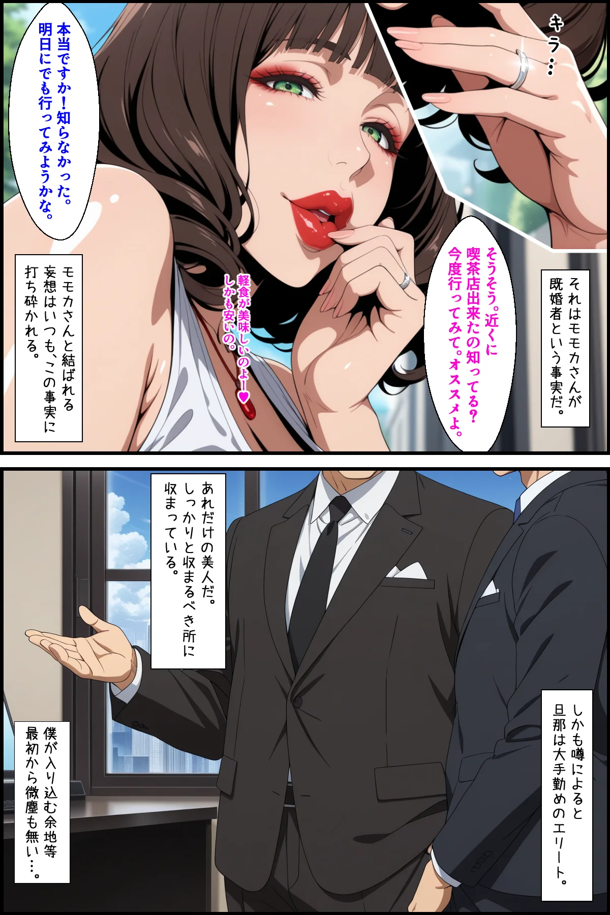 爆乳人妻サキュバス（38）もキッツい熟サキュバスも！淫紋堕ちさせてラブラブする話 熟女・人妻・主婦・巨乳 サンプル2ページ目（あちみ屋）