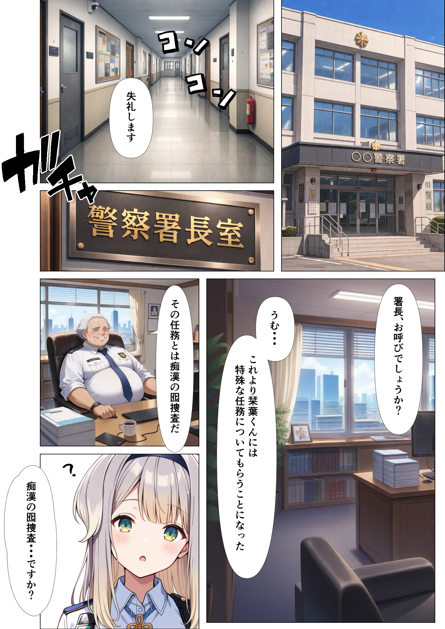 痴●囮捜査の特別訓練 拘束・辱め・クンニ サンプル1ページ目（Take）
