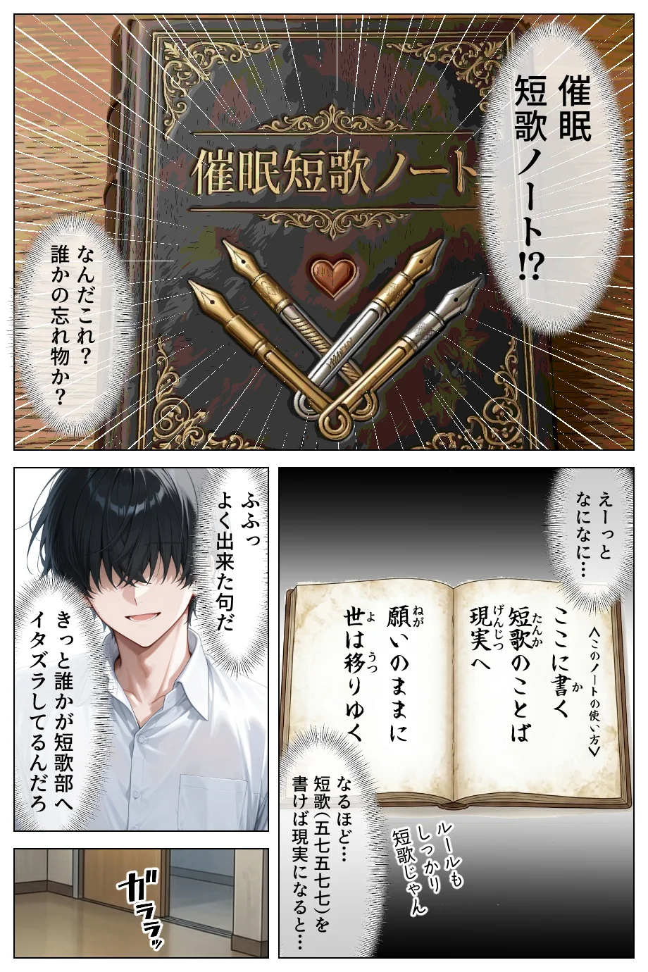 童貞の僕が催●ノートで一軍ギャルと3P？？絶頂生ハメSEXした話 制服・お嬢様・令嬢・学園もの サンプル2ページ目（あふれだすにじる）