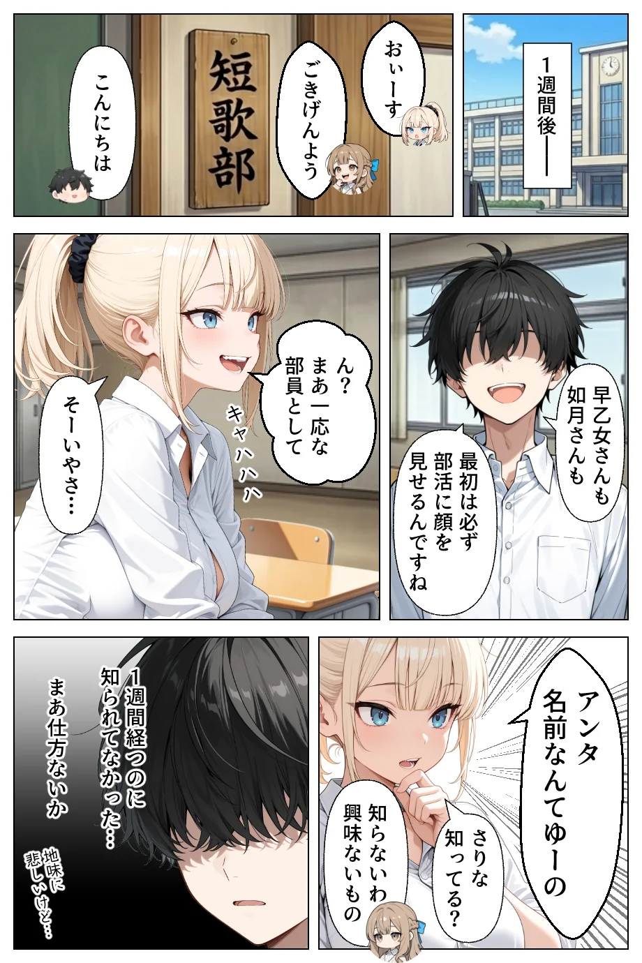 童貞の僕が催●ノートで一軍ギャルと3P？？絶頂生ハメSEXした話 制服・お嬢様・令嬢・学園もの サンプル7ページ目（あふれだすにじる）