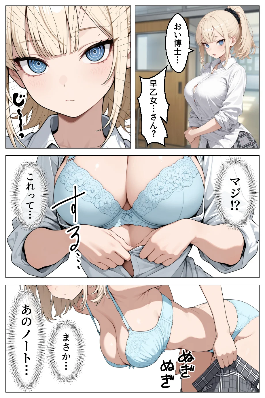 童貞の僕が催●ノートで一軍ギャルと3P？？絶頂生ハメSEXした話 制服・お嬢様・令嬢・学園もの サンプル14ページ目（あふれだすにじる）