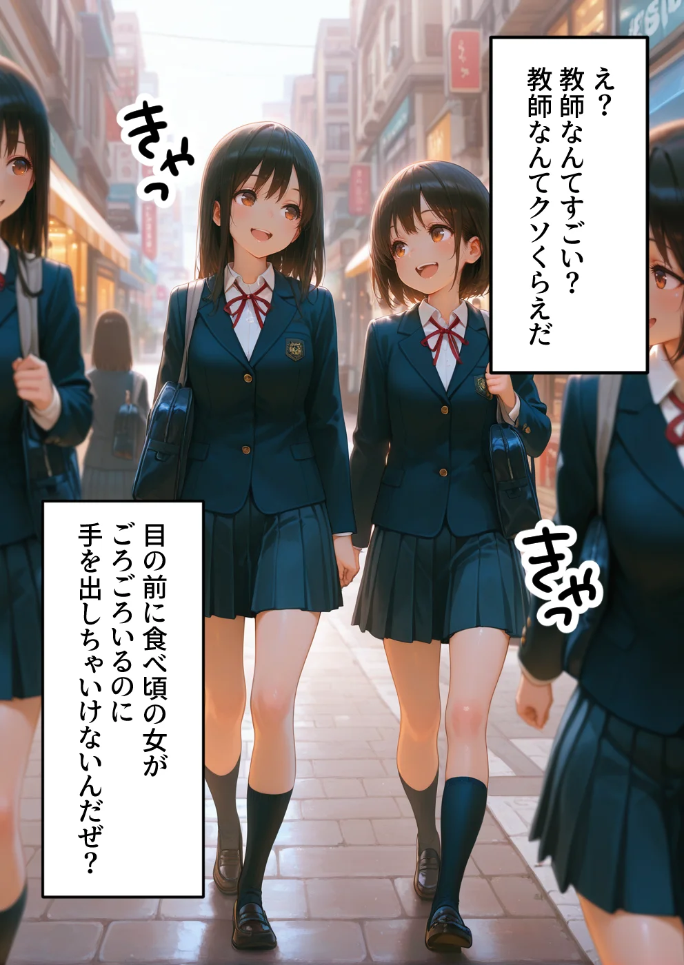 淫紋によって快楽 何度もイかされ寝取られる ギアス編 辱め・制服・学園もの サンプル2ページ目（えちち工房）