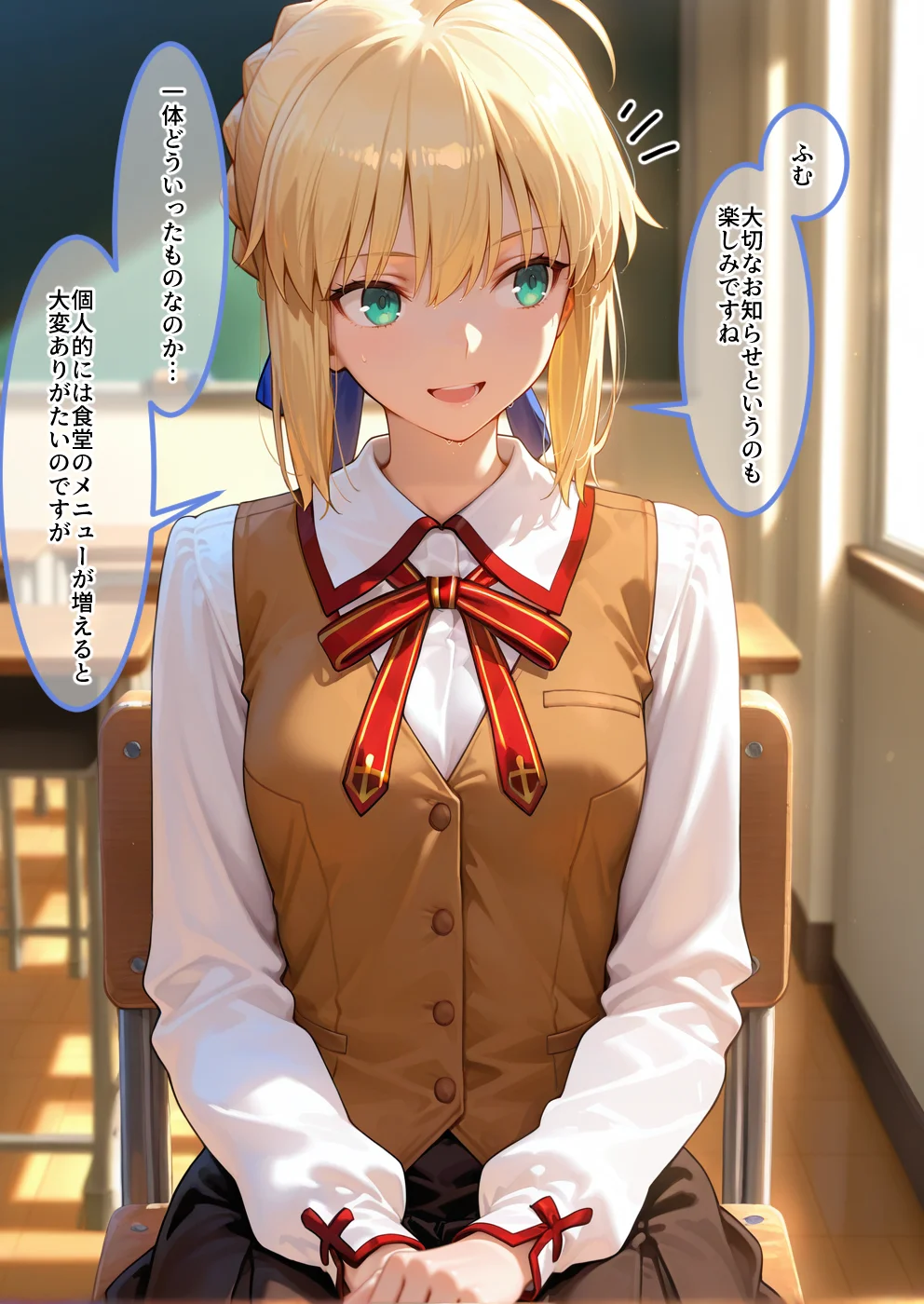S○Xしないと即退学？ 今日から全員強●性処理部（はーと）中出しでご奉仕ポイント大量GET快楽堕ち凌●学園  フェ〇ト編 辱め・制服・学園もの サンプル4ページ目（えちち工房）