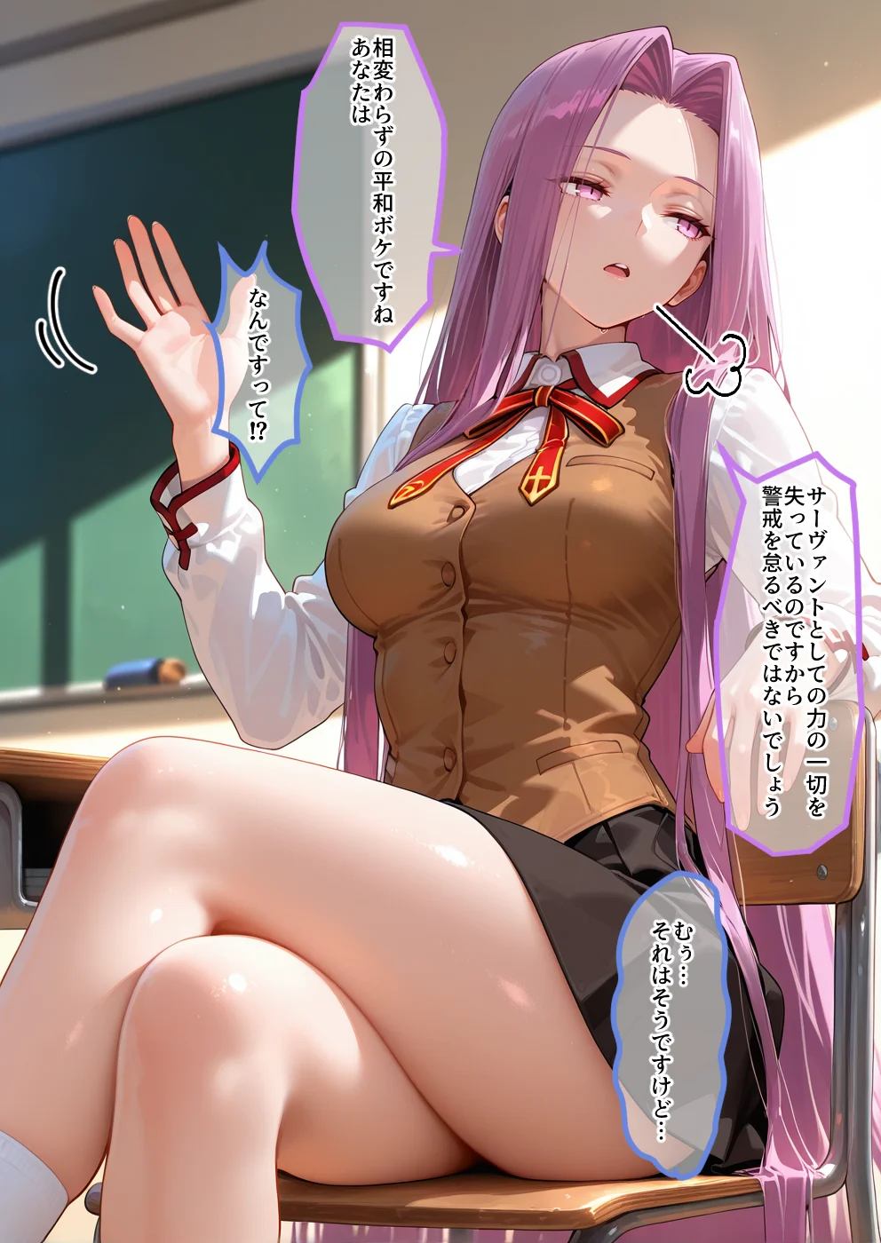 S○Xしないと即退学？ 今日から全員強●性処理部（はーと）中出しでご奉仕ポイント大量GET快楽堕ち凌●学園  フェ〇ト編 辱め・制服・学園もの サンプル5ページ目（えちち工房）
