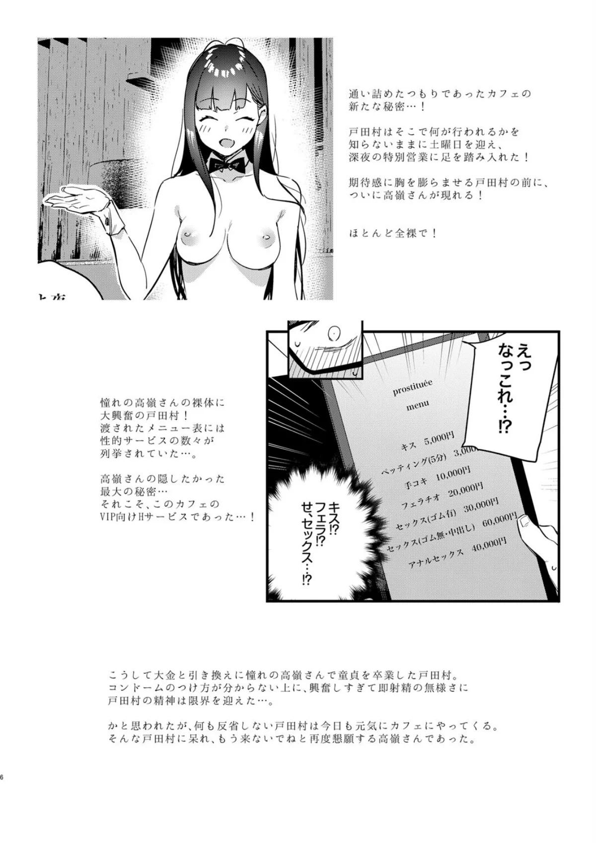 好きな子のバイト先がHなサービスをシてい 第2巻 6ページ