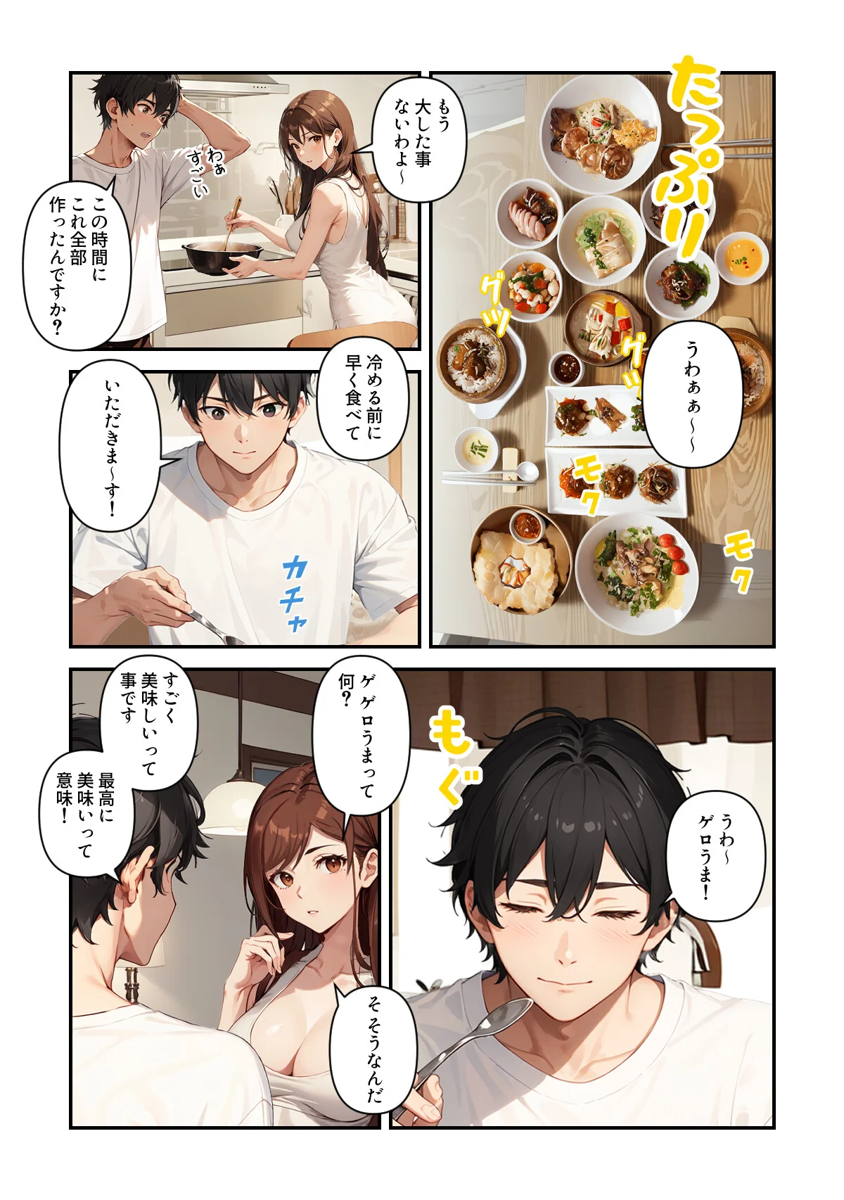 未亡人大家さんと妊娠契約〜1日3回で家賃 第1巻 未亡人 AI生成 24ページ