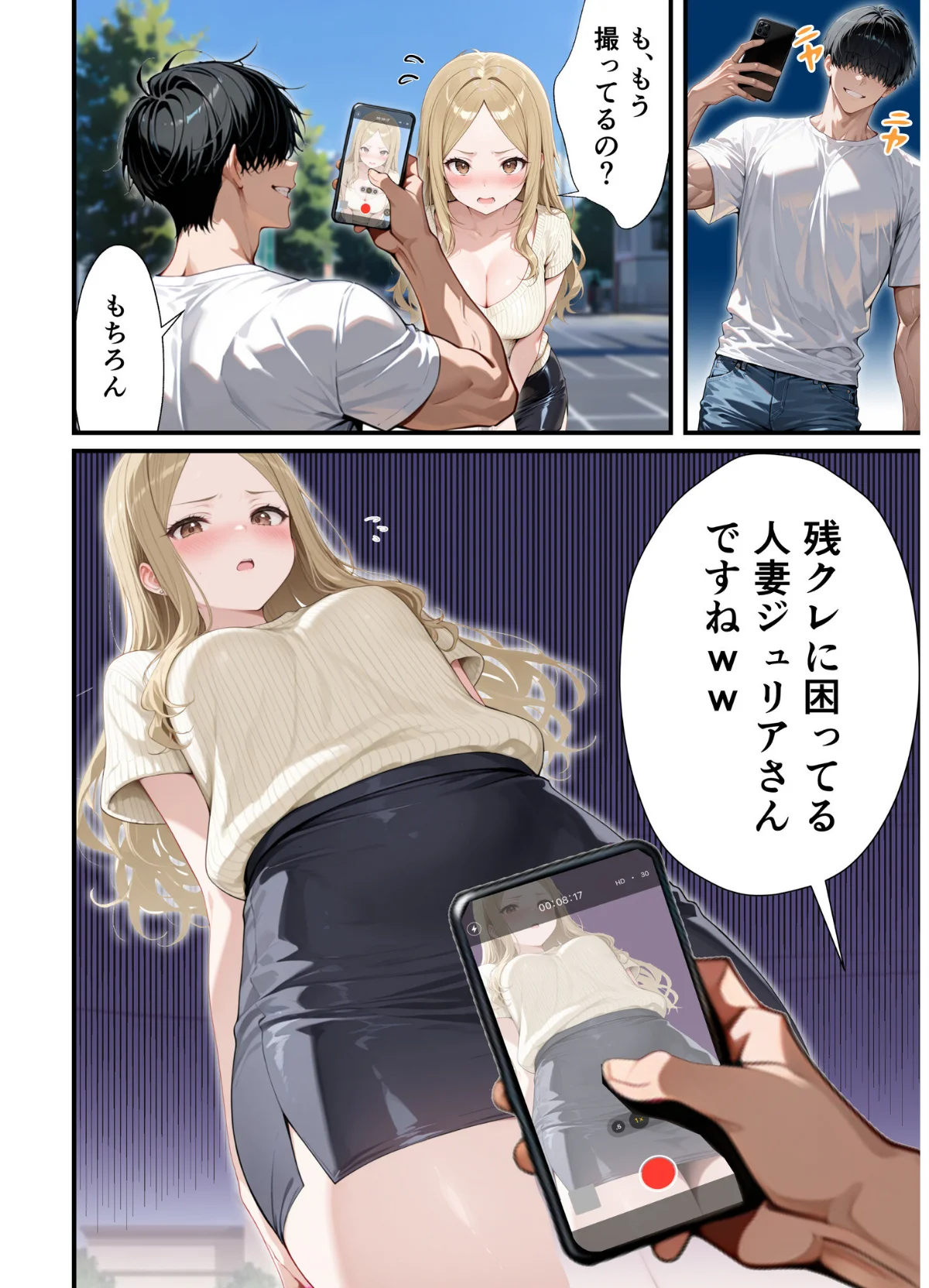 残クレアルフォード元ヤン人妻（32歳3人 第8巻 2ページ