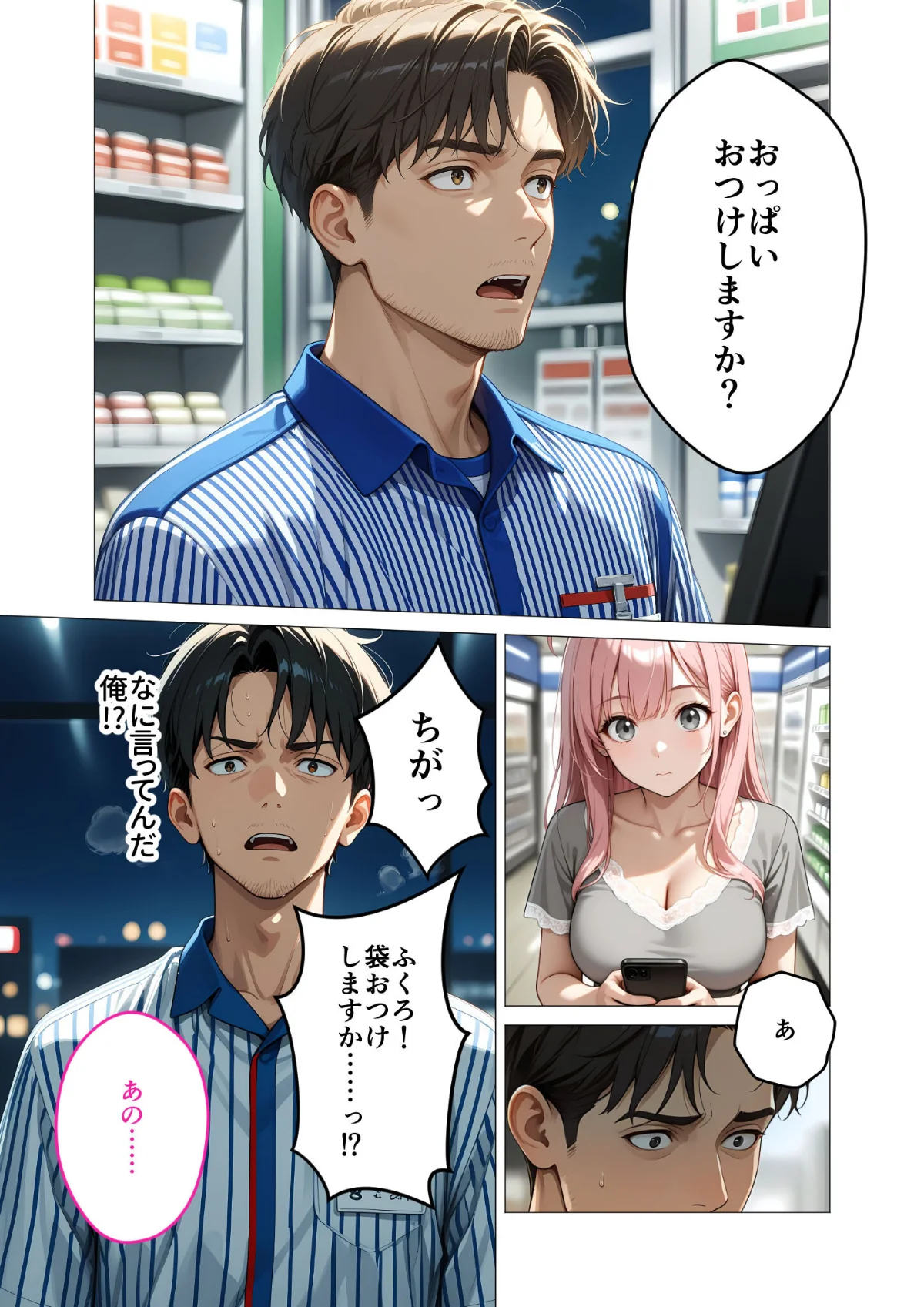 お客様はおっぱいです。 モザイク版 第1巻 7ページ