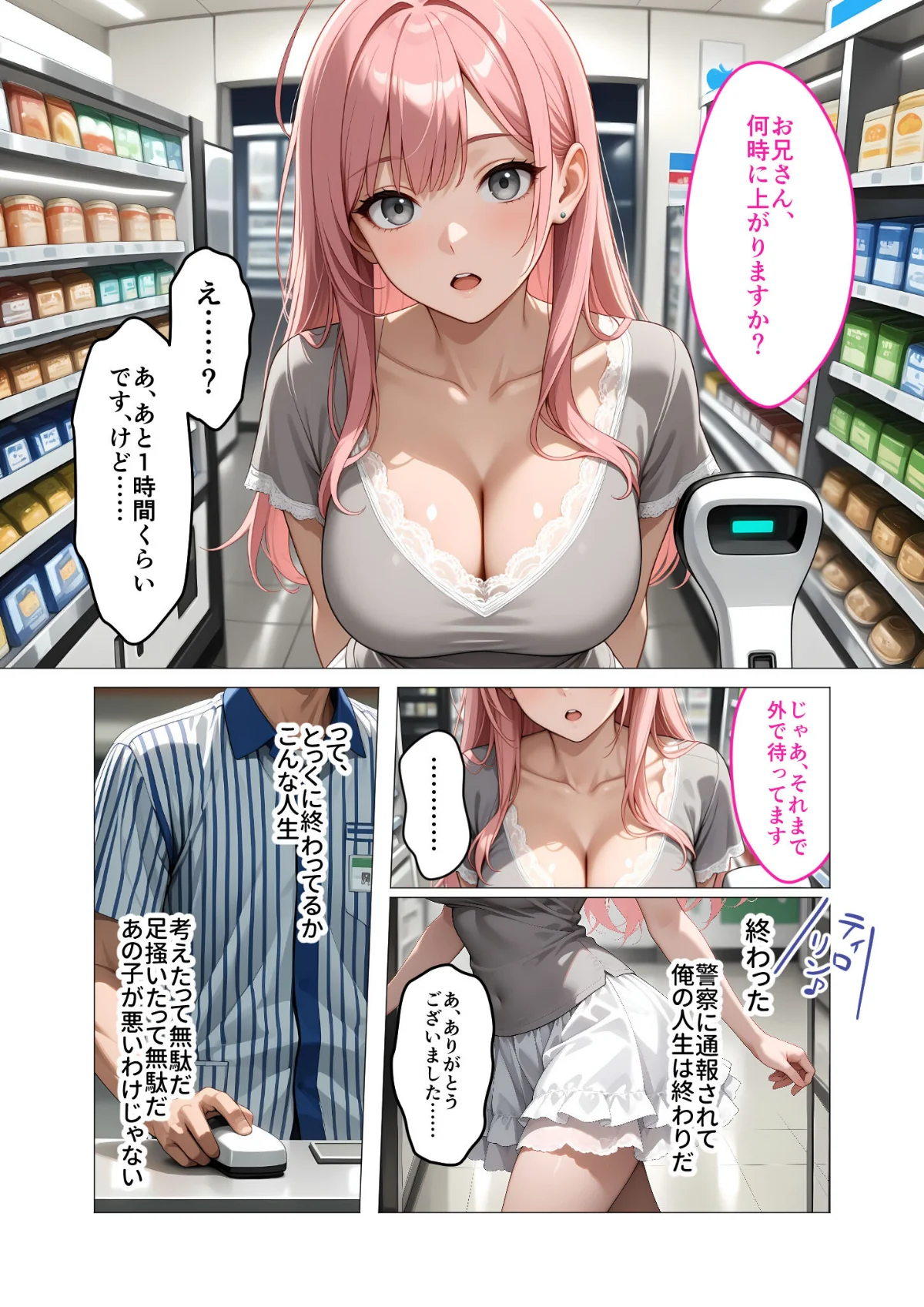 お客様はおっぱいです。 モザイク版 第1巻 8ページ