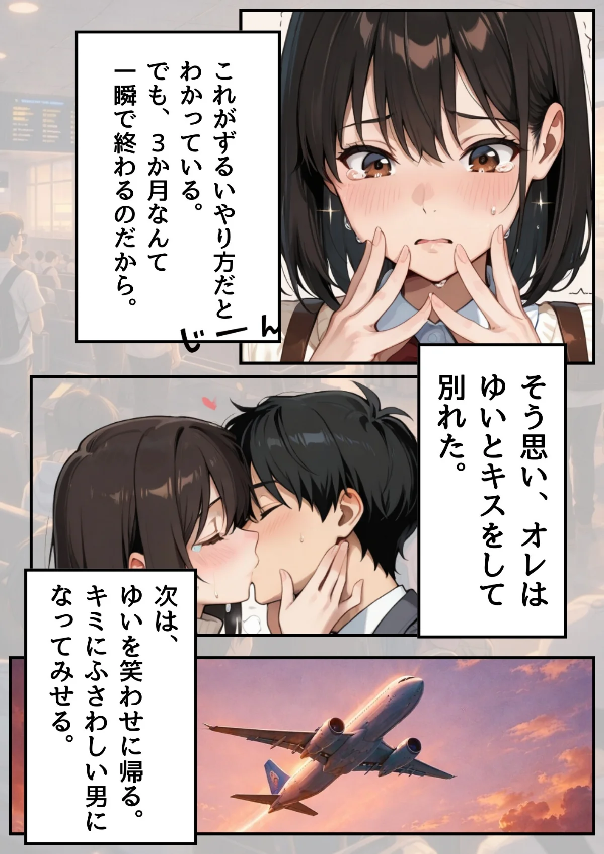 3か月なら、大丈夫だと思ってた。〜留学し 第1巻 AI生成 7ページ