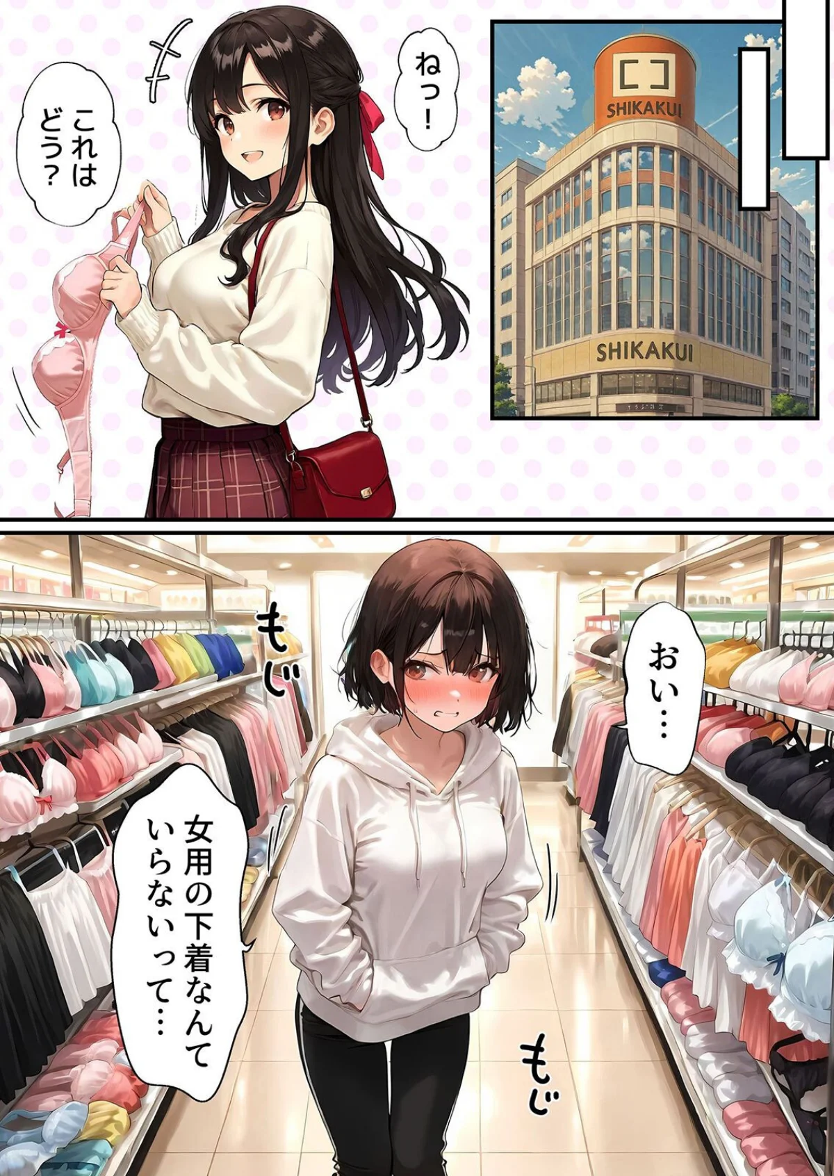 女体化したオレが清楚系ビッチの妹のせいで 第1巻 処女 女子校生 巨乳 10ページ