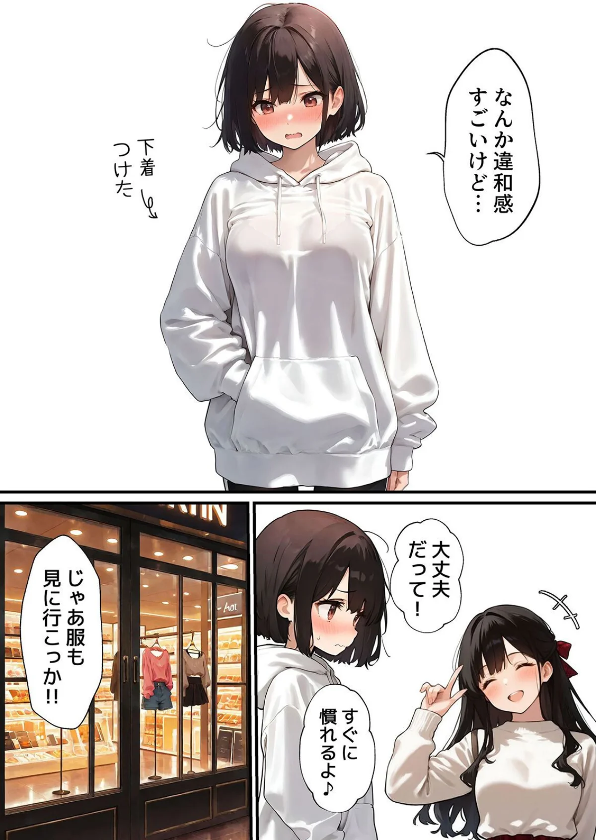 女体化したオレが清楚系ビッチの妹のせいで 第1巻 処女 女子校生 巨乳 17ページ