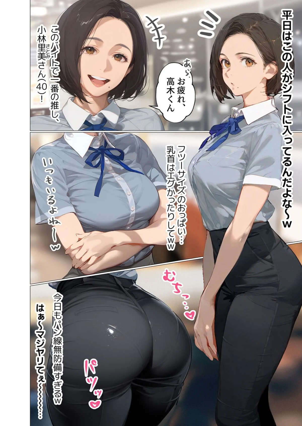 バ先のパート主婦（アラフォー・子持ち）旦 第1巻 羞恥 熟女 人妻・主婦 3ページ