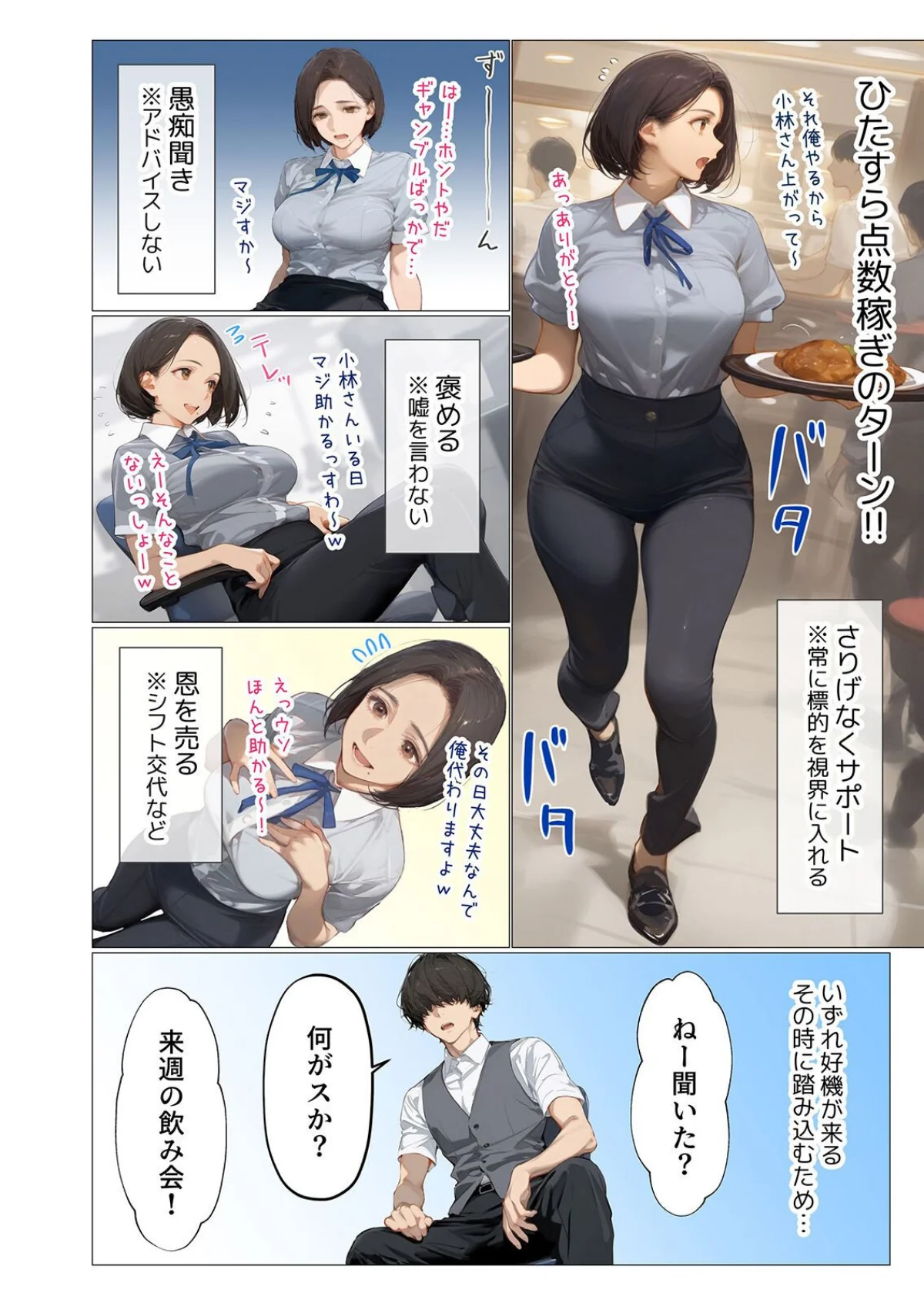 バ先のパート主婦（アラフォー・子持ち）旦 第1巻 羞恥 熟女 人妻・主婦 5ページ