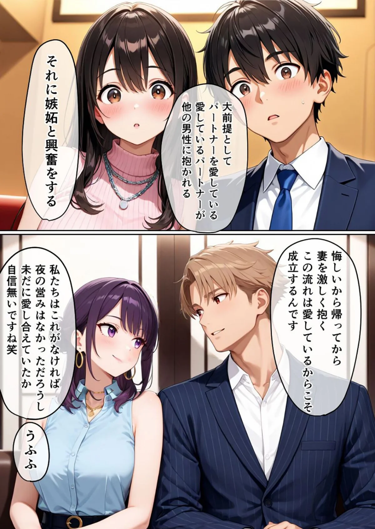 初めてのスワッピング〜色んな感情が入り乱 第1巻 人妻・主婦 巨乳 寝取り・寝取られ・NTR 14ページ