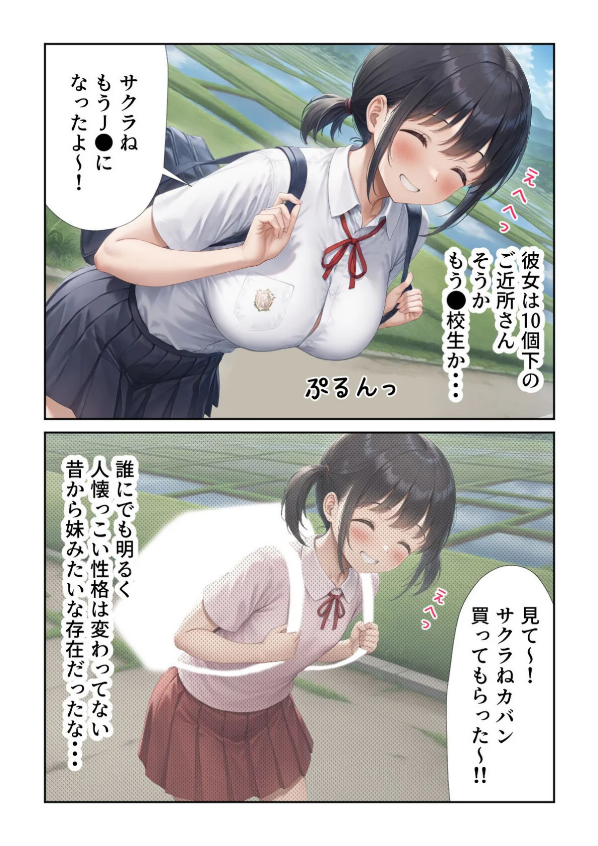 田舎えっち 第1巻 制服 女子校生 家庭教師 3ページ