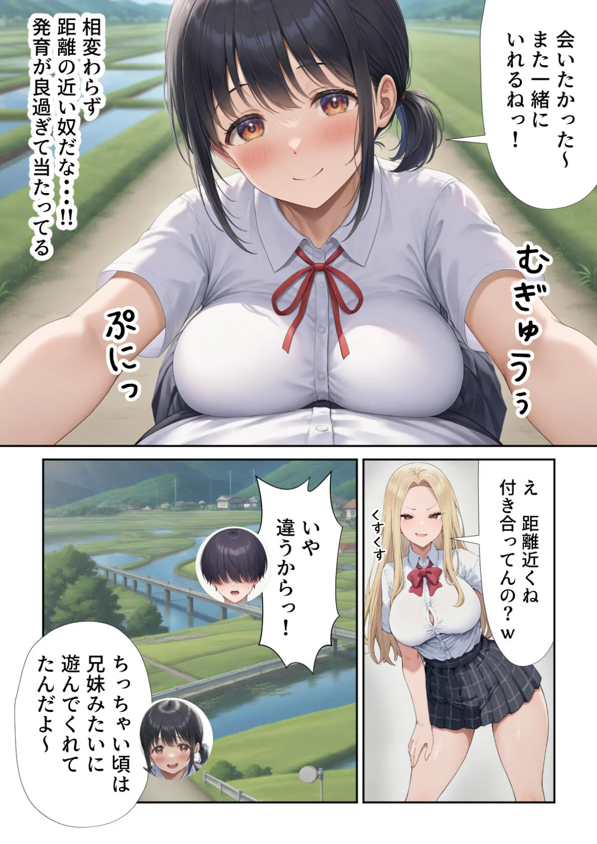 田舎えっち 第1巻 制服 女子校生 家庭教師 4ページ