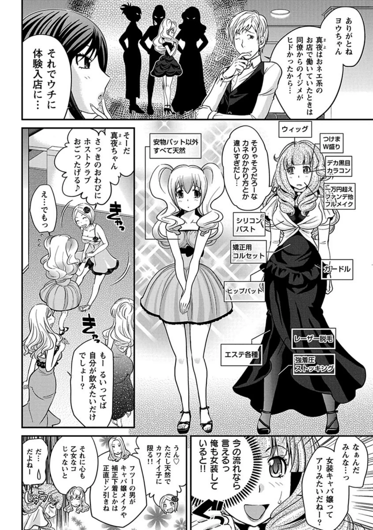 ウワサのキャバ嬢くん 第1話 ヨウはキャ 第1巻 女装・男の娘 夜のお仕事・風俗嬢 11ページ